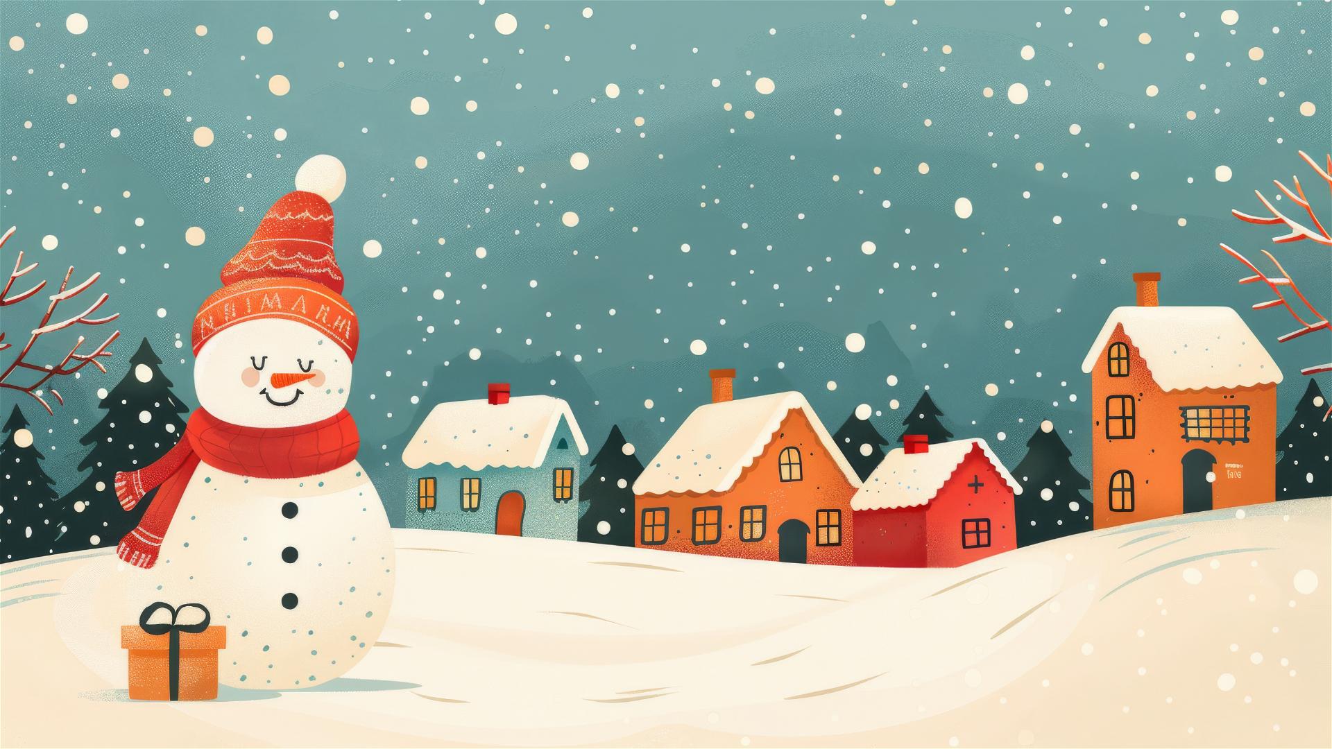 Christmas vector graphic design with festive elements