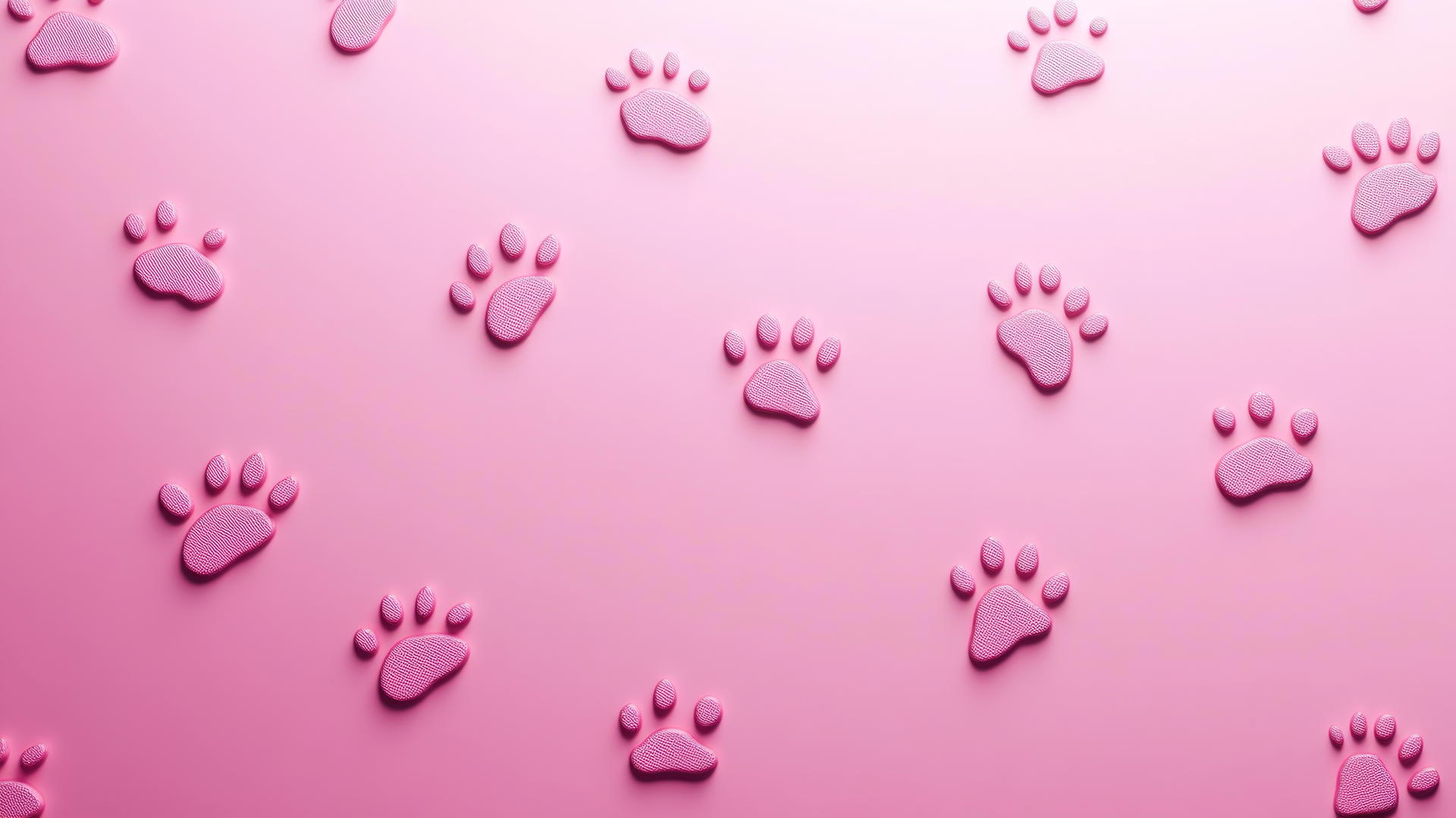 pink cute wallpaper with tiny paw prints on a pink background