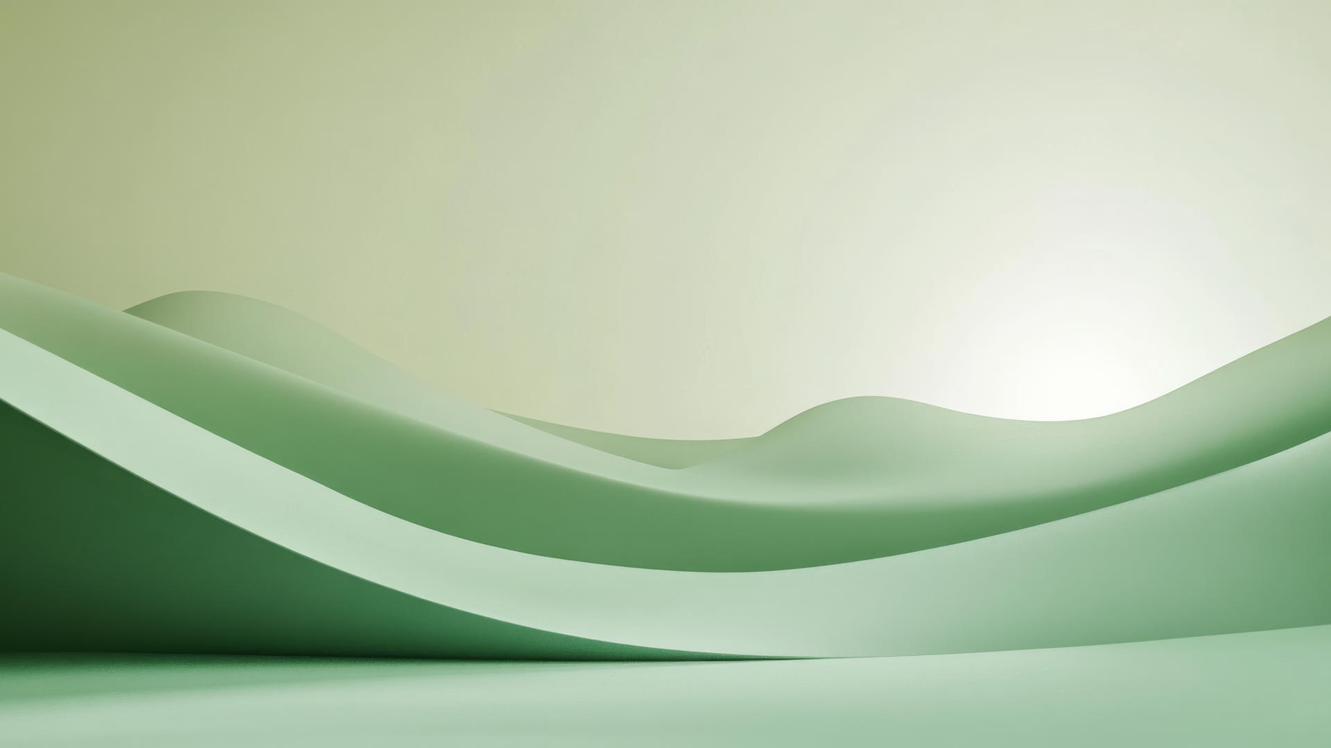 serene sage green wallpaper with smooth gradients creating a calming effect