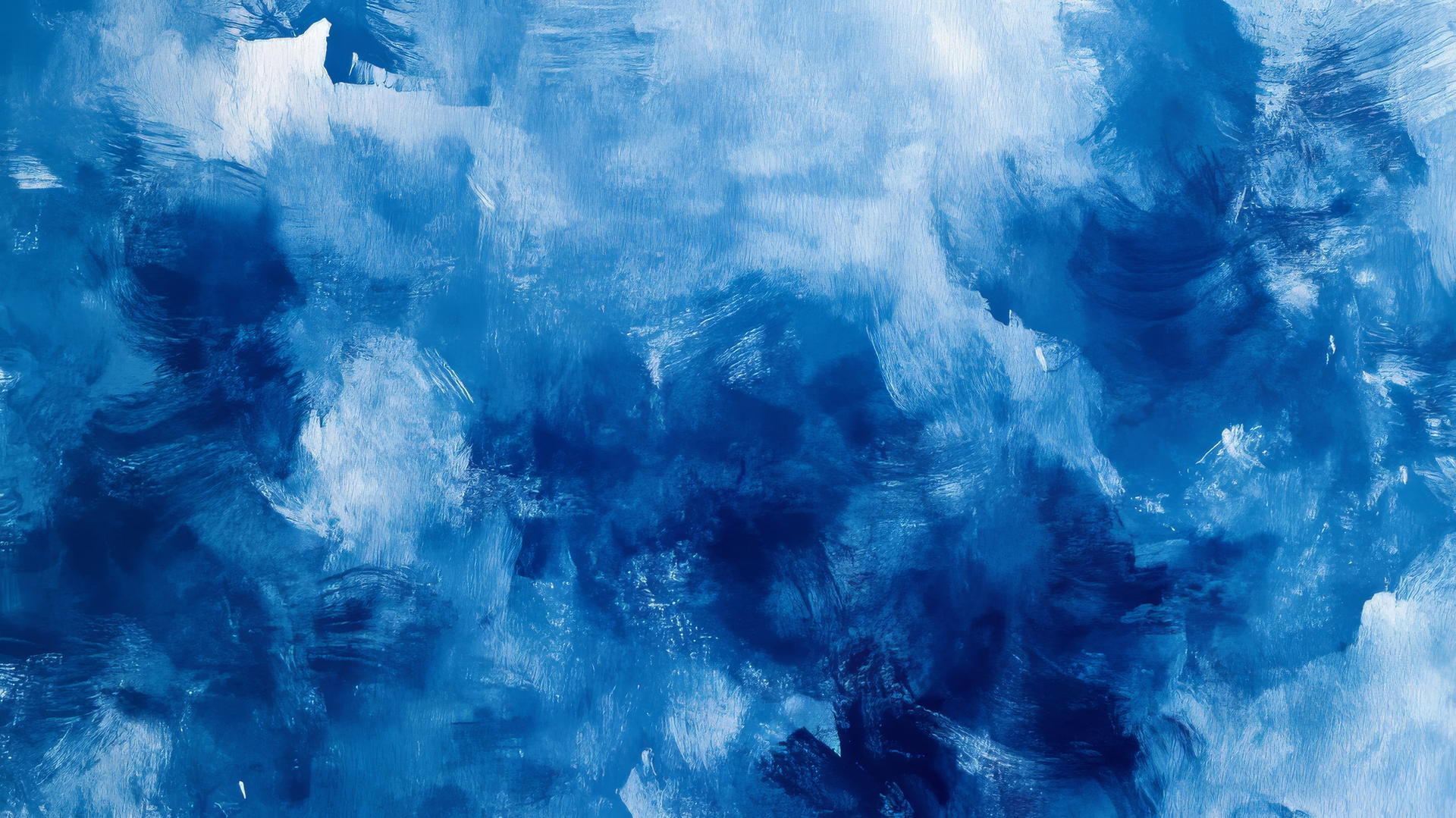 royal blue wallpaper with abstract watercolor in various shades of blue and soft brushstrokes