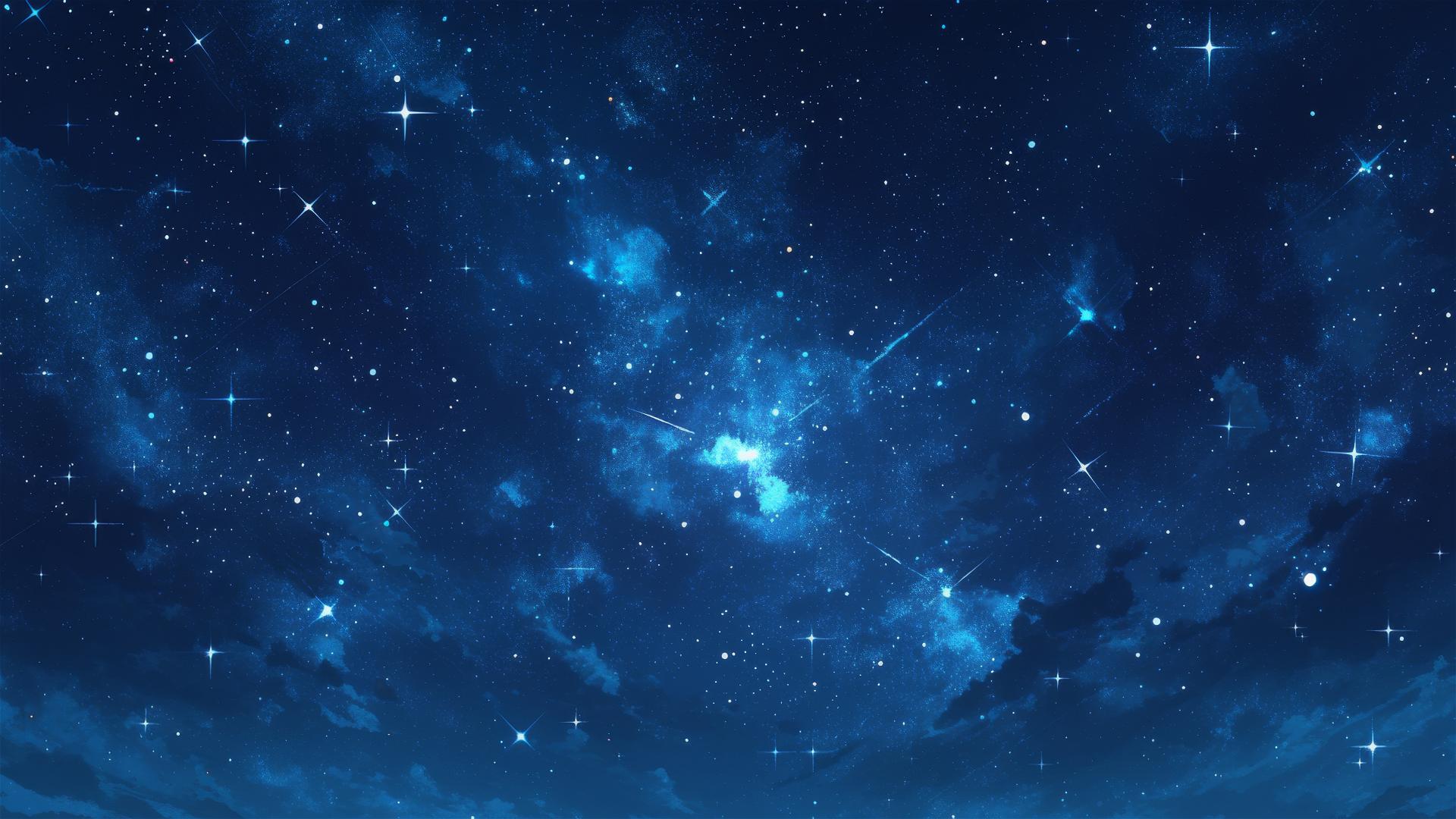 Stars shaped like a tiara against a dark night sky