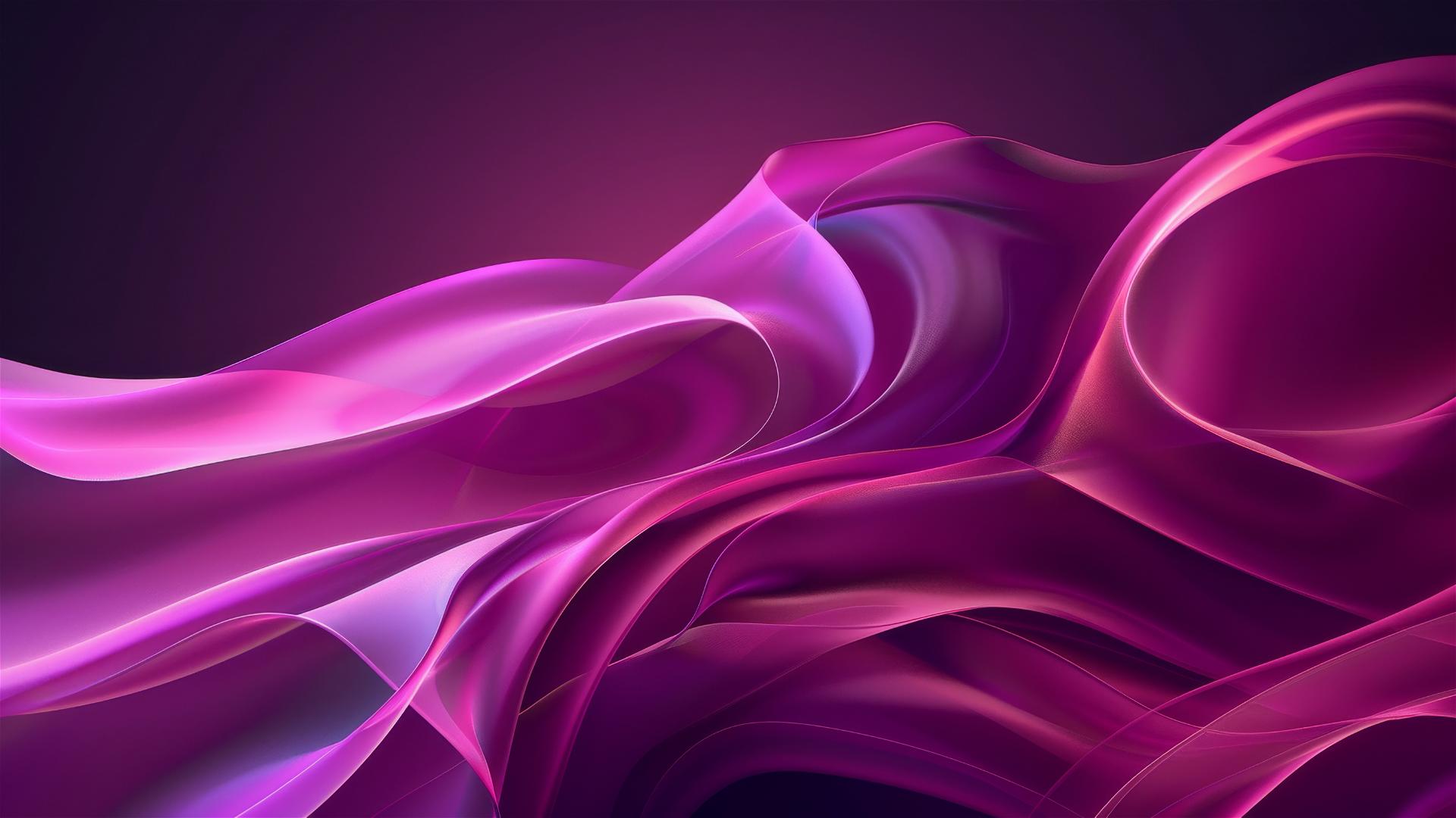 Dark magenta flowing shapes on iPhone background