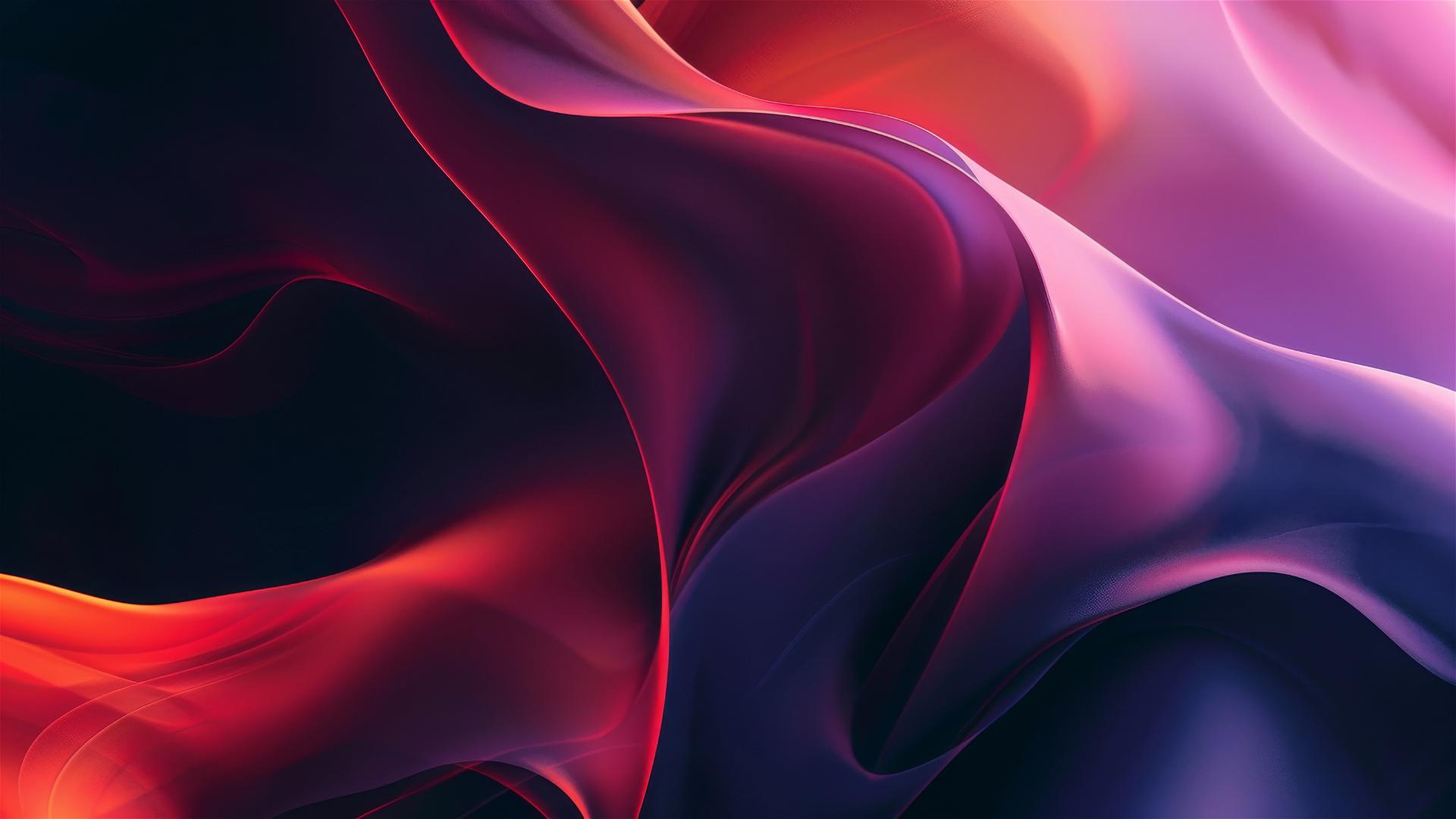 Elegant dark opal flow shapes on iPhone backdrop