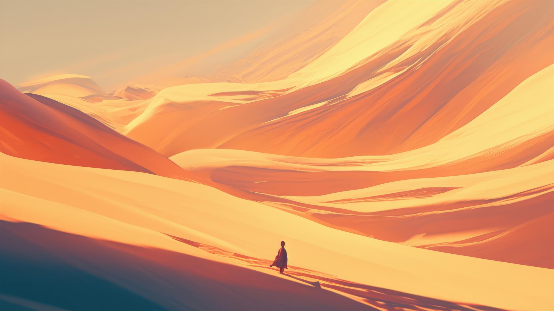 Whispering dunes with ever-shifting sand patterns