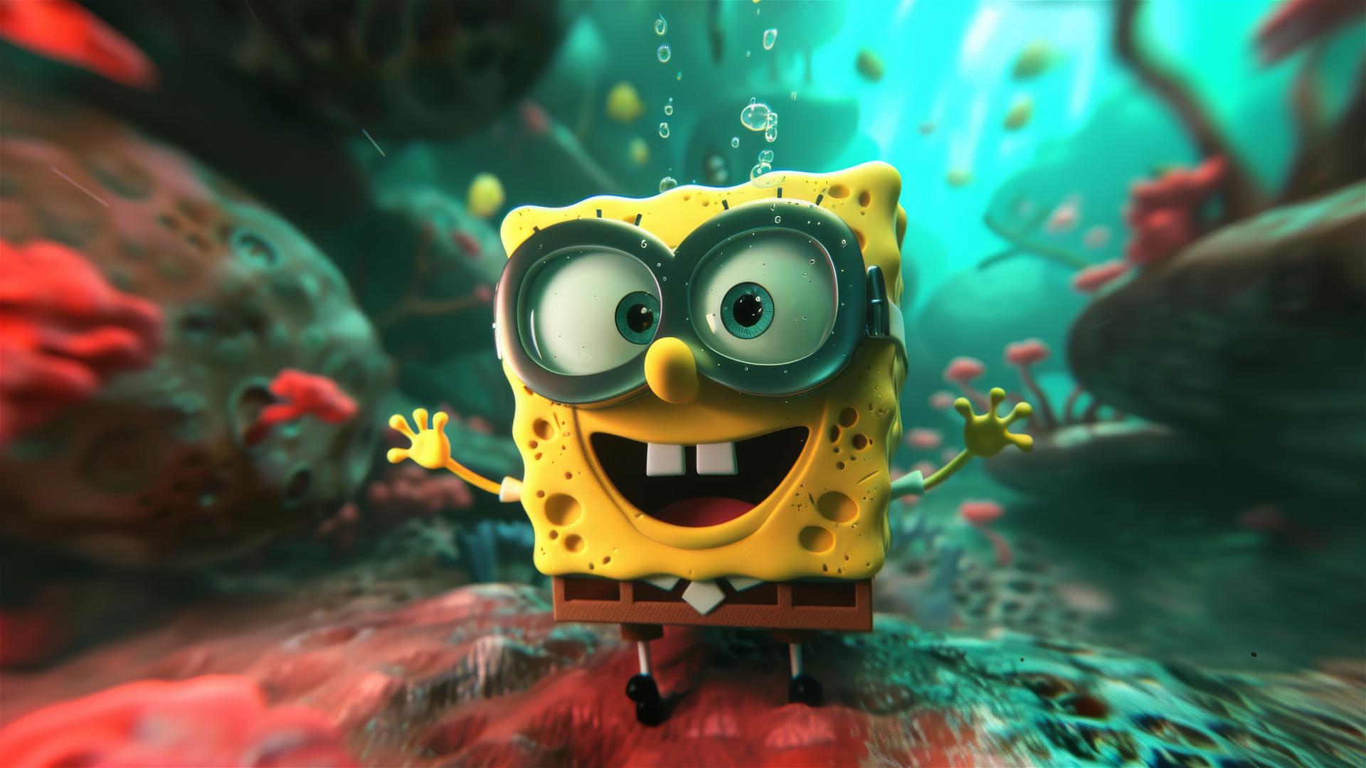 SpongeBob using VR