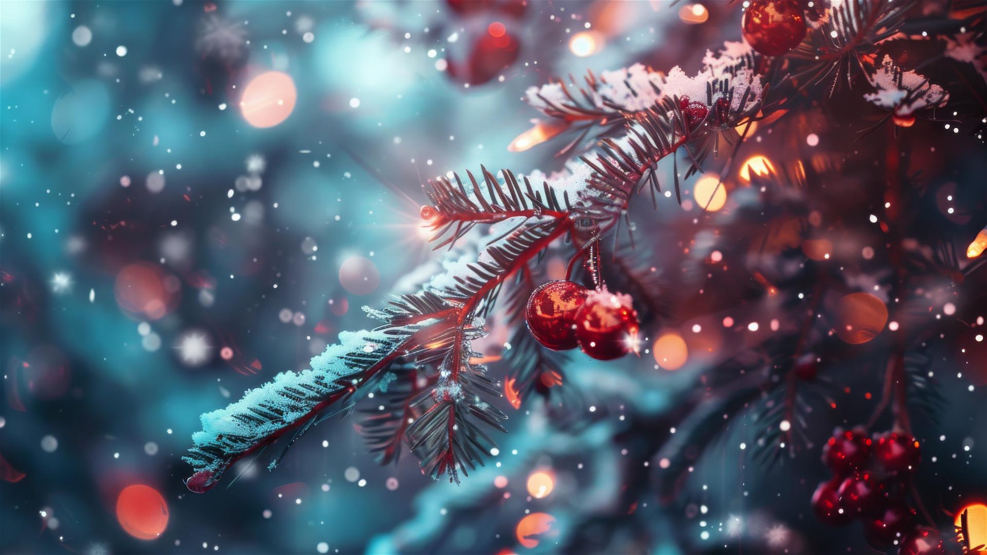 Aesthetic Christmas background in 4K resolution