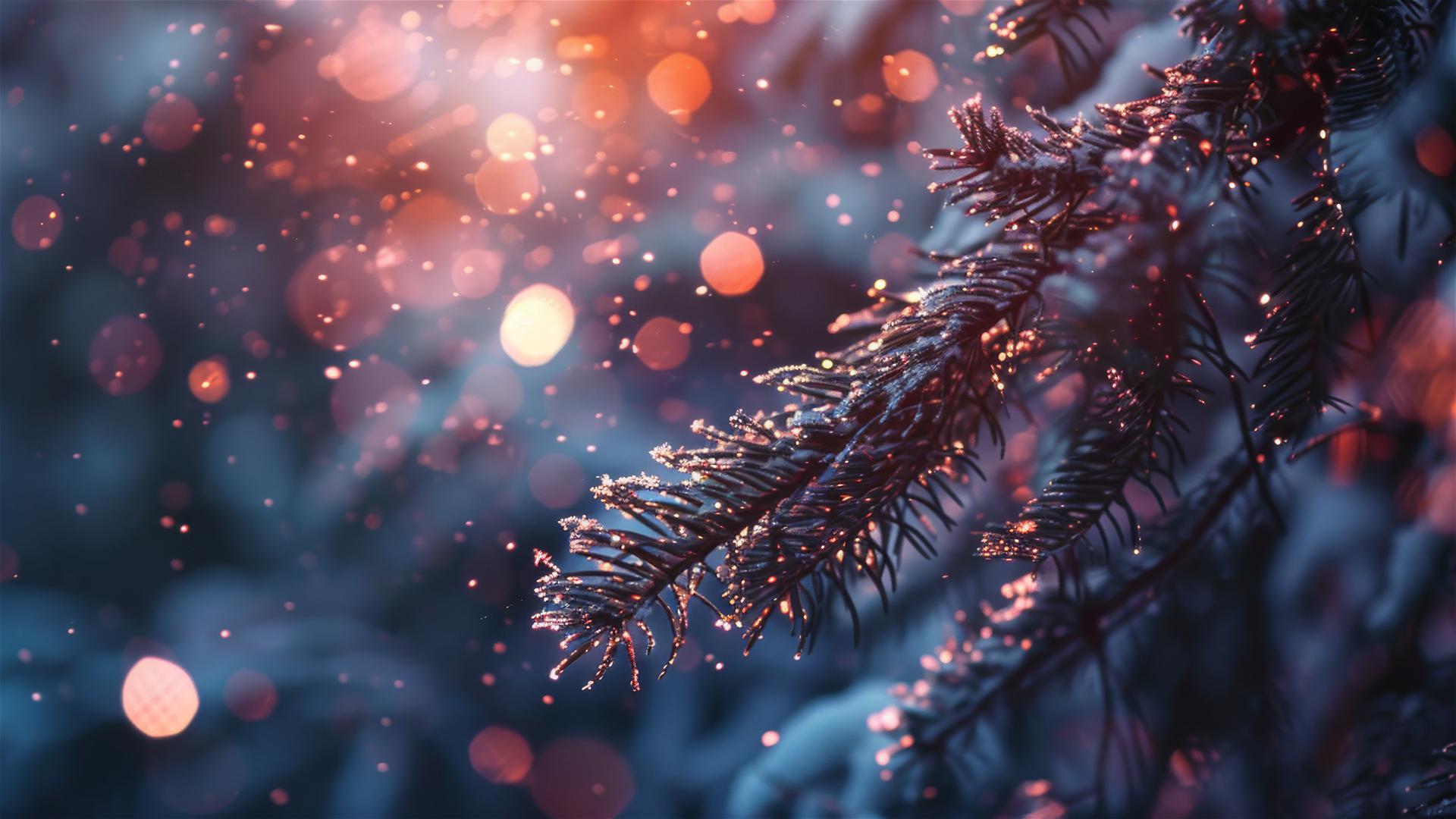 Festive Christmas background with aesthetic decorations