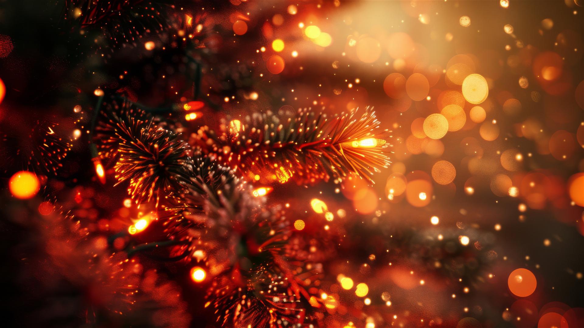 Festive Christmas background in 4K resolution.