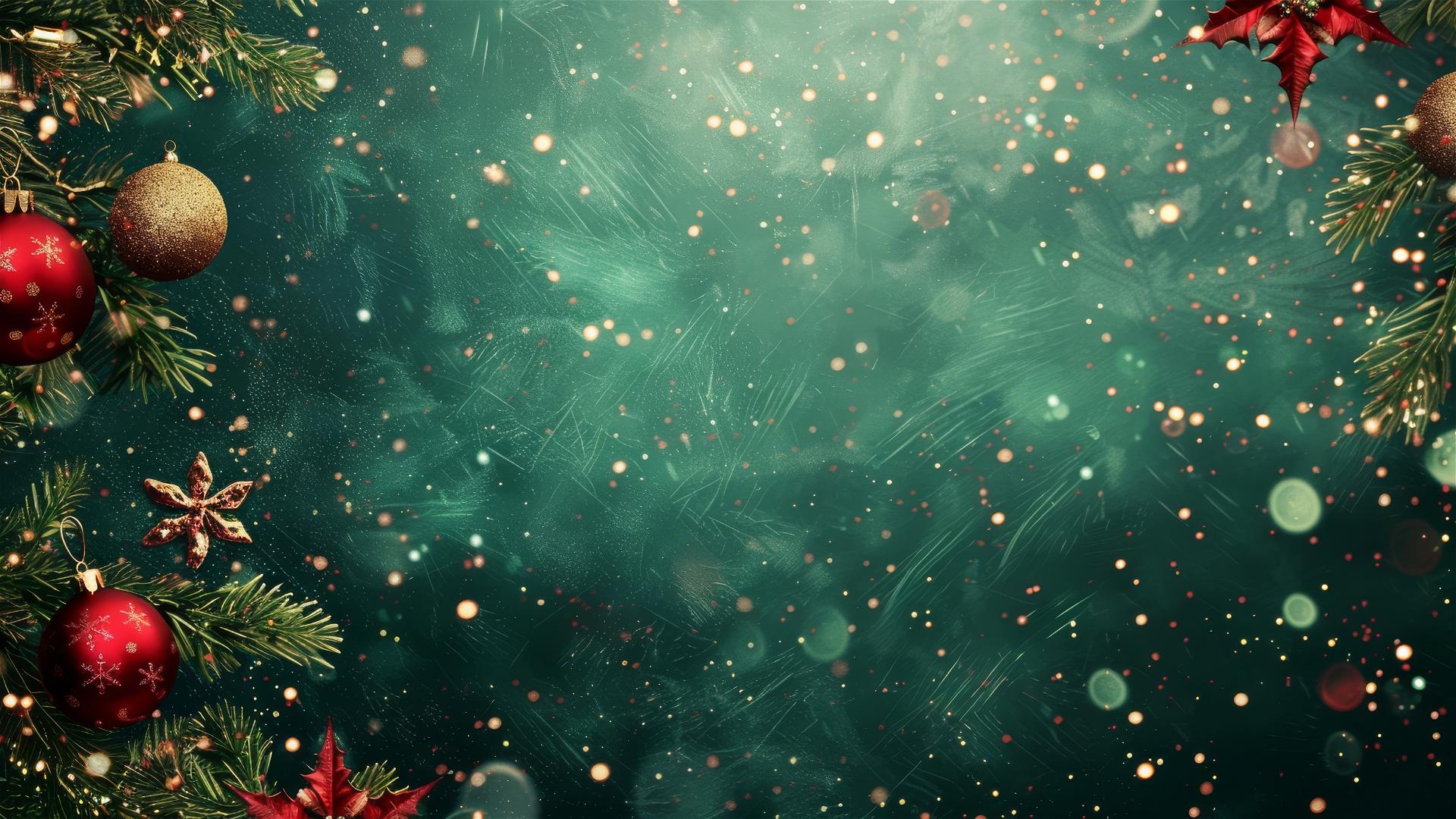 Christmas-themed background with festive elements