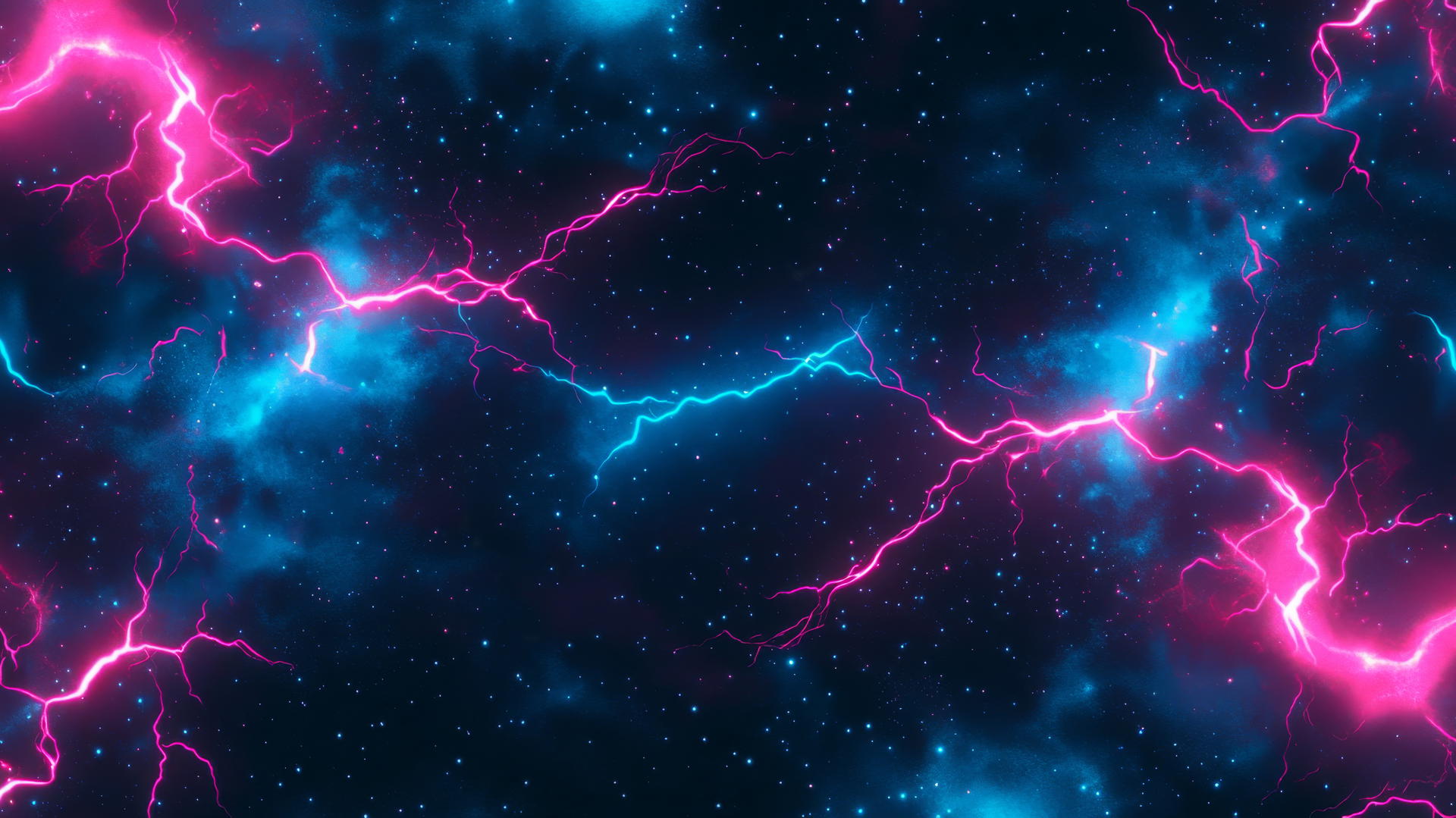 black wallpaper for girls with neon pink and blue lightning bolts