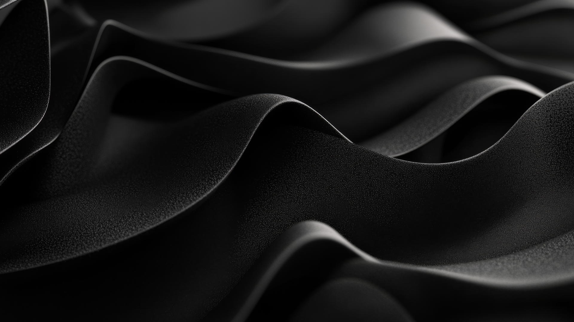 black aesthetic wallpaper with abstract shapes creating depth and mystery