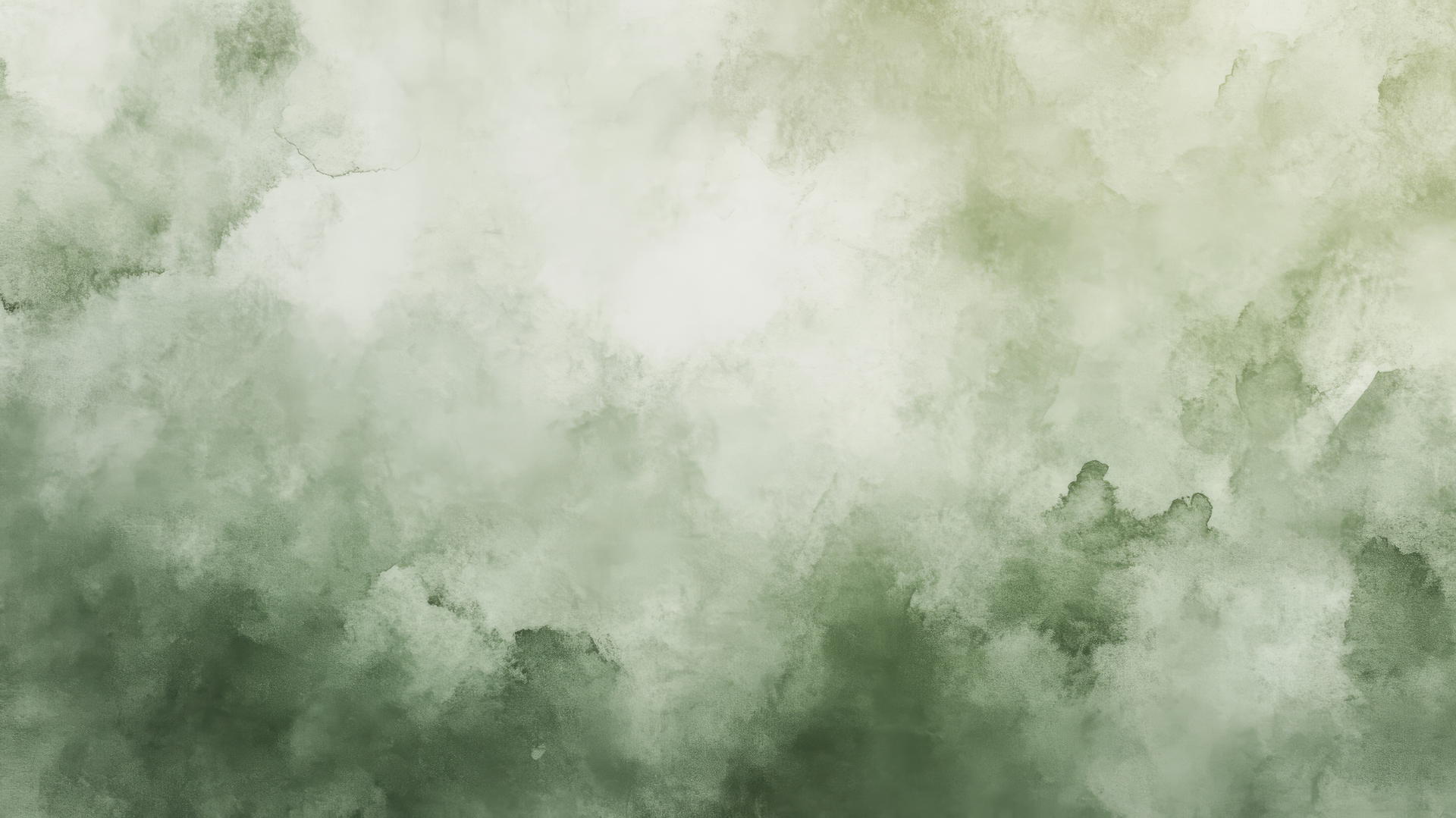 Soft sage green watercolor wash with gentle gradients