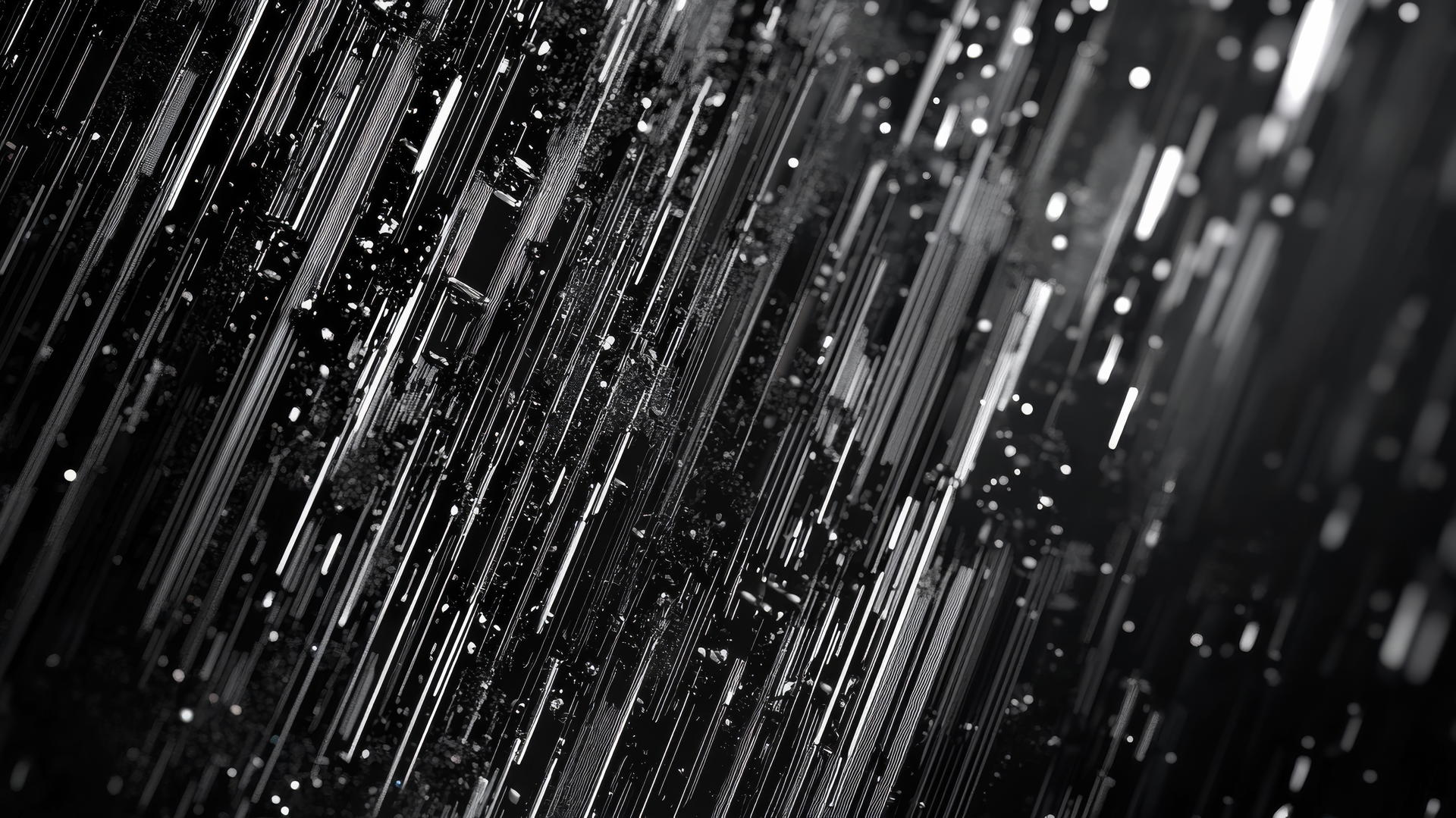 Y2K wallpaper black and silver with abstract shapes and glitchy effects