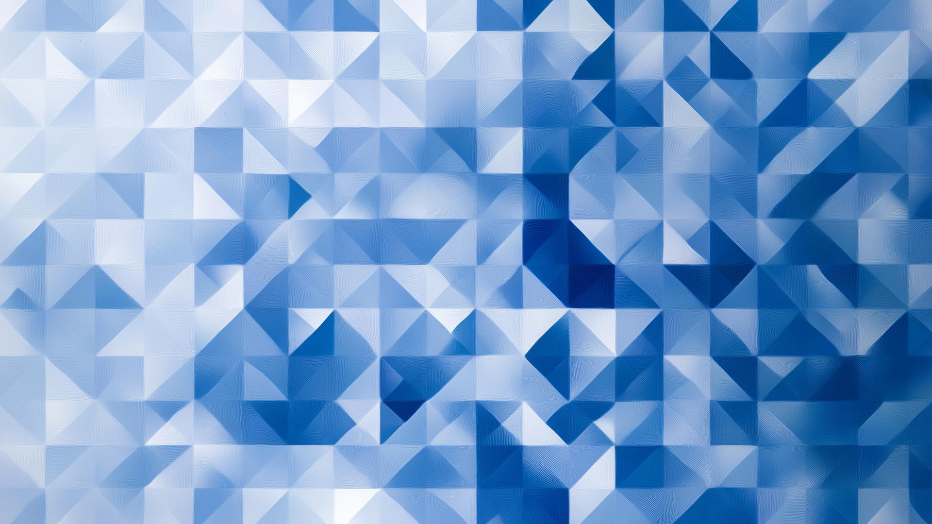 Blue wallpaper with intricate geometric patterns including triangles, squares, and circles.