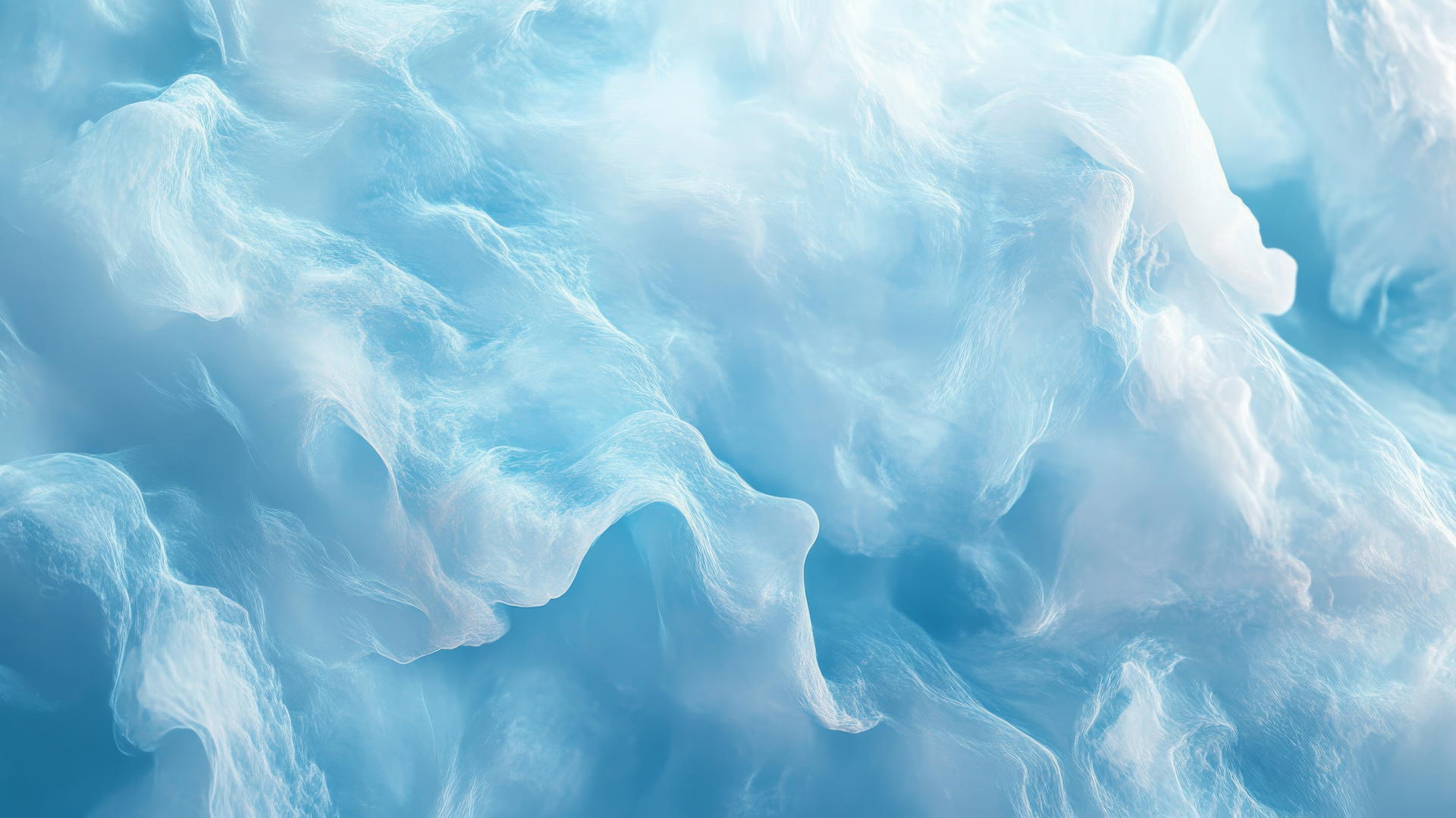 blue aesthetic wallpaper with soft pastel blue waves flowing gently