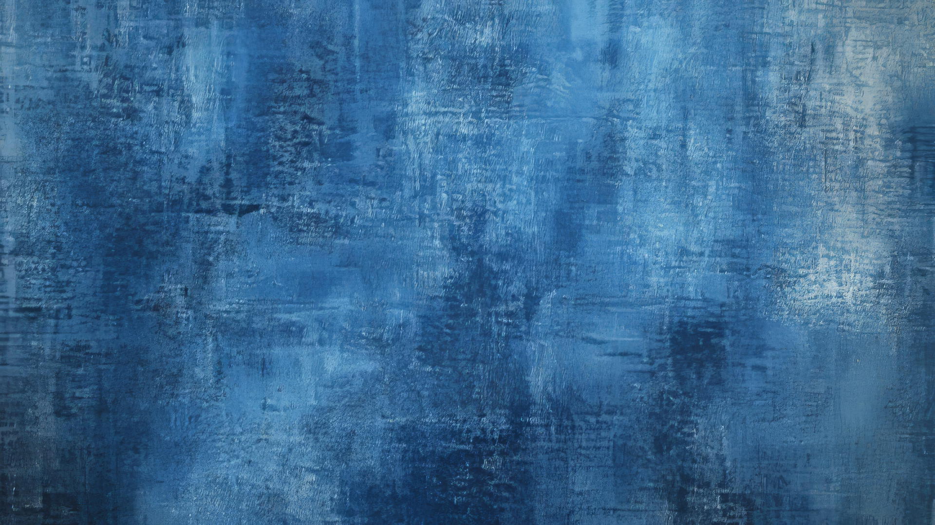 Blue wallpaper aesthetic with vintage denim texture, subtle creases, and stitches.