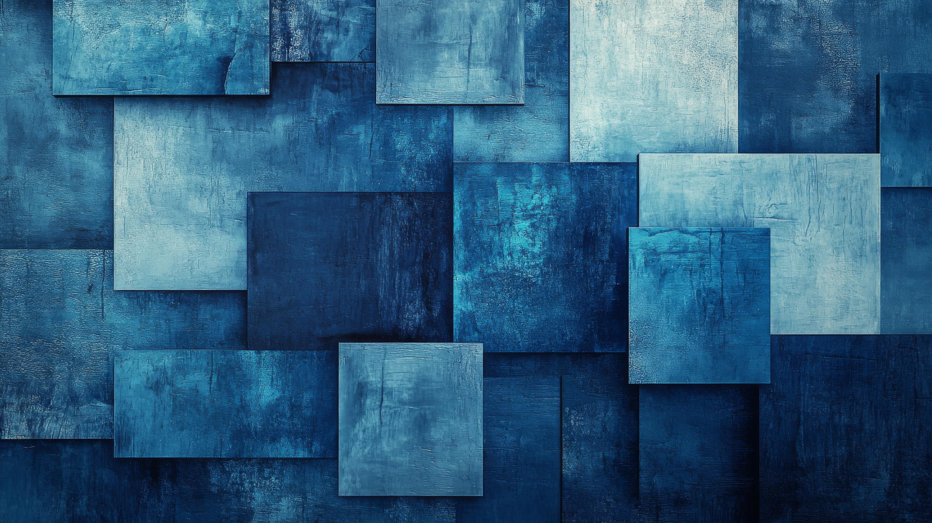 wallpaper blue with abstract color blocks in various shades of blue