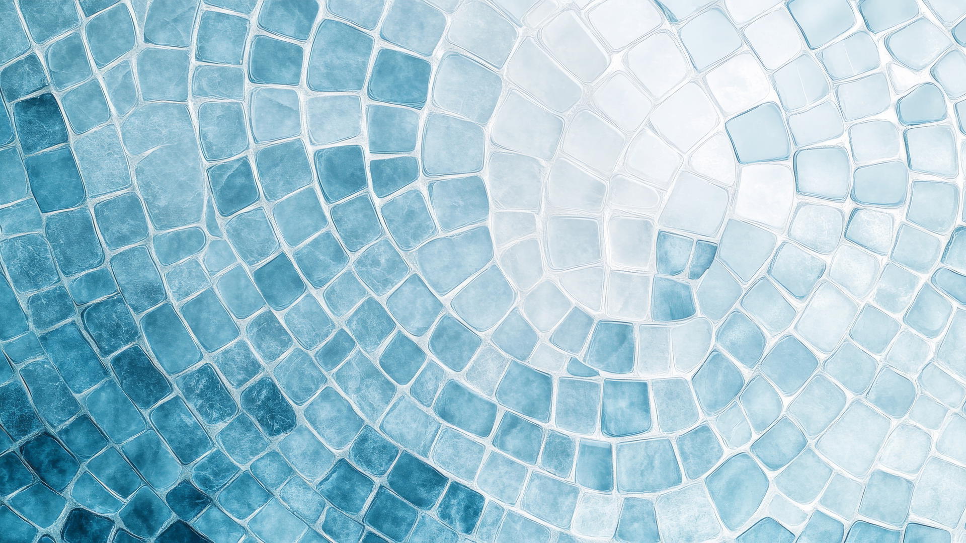baby blue wallpaper with intricate mosaic tile patterns