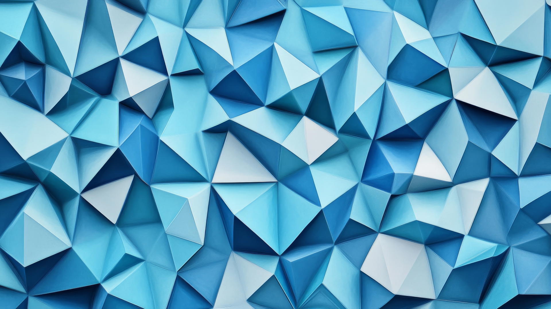 blue background wallpaper with geometric tiles in shades of blue
