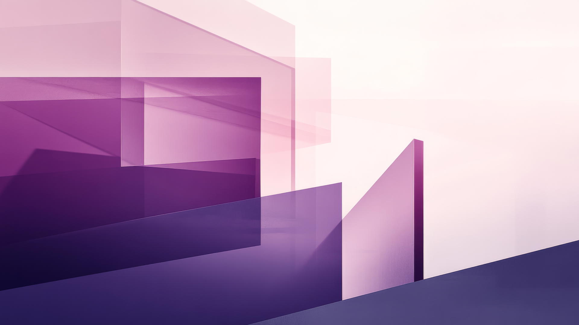 aesthetic purple wallpaper with geometric shapes on a clean white background