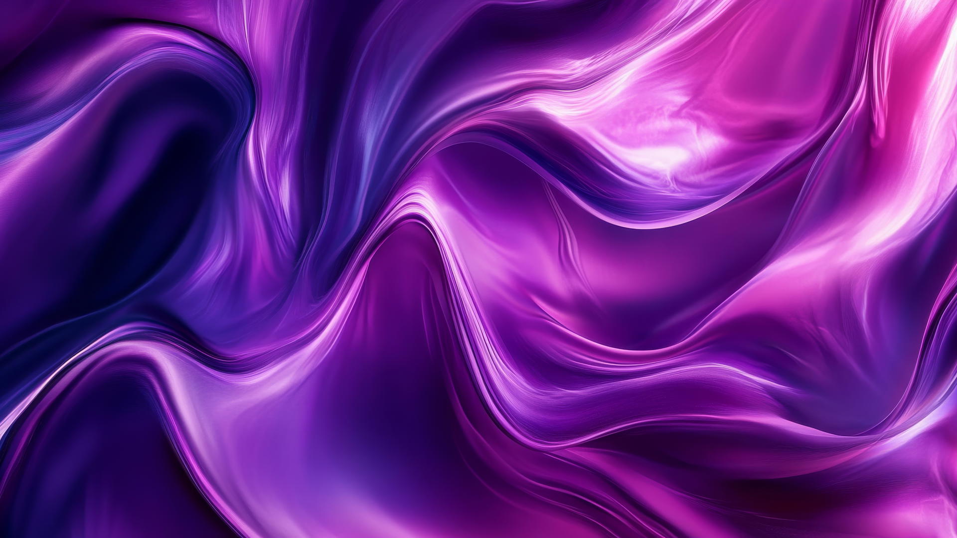 Wallpaper purple 4K with dynamic waves of rich purple and violet hues