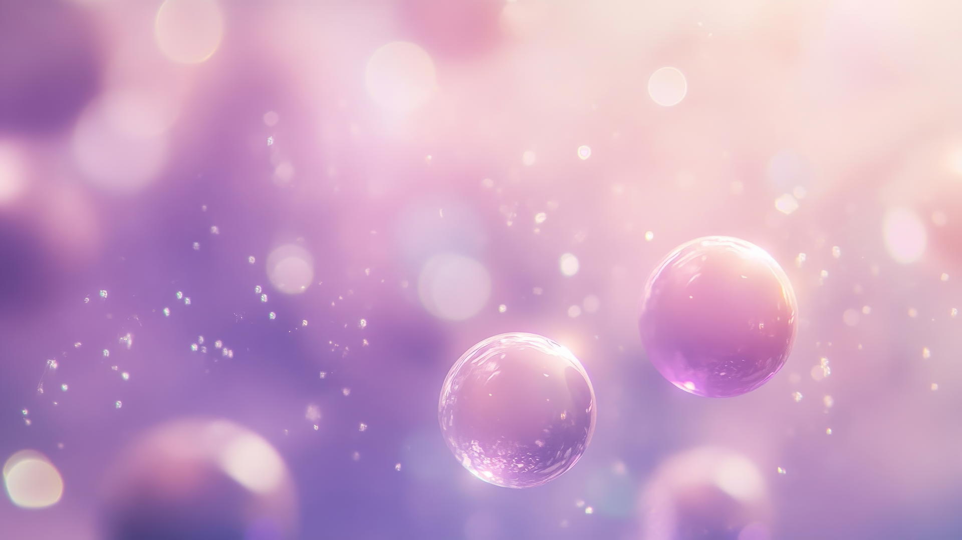 Light purple wallpaper with soft light orbs and a pastel lavender backdrop