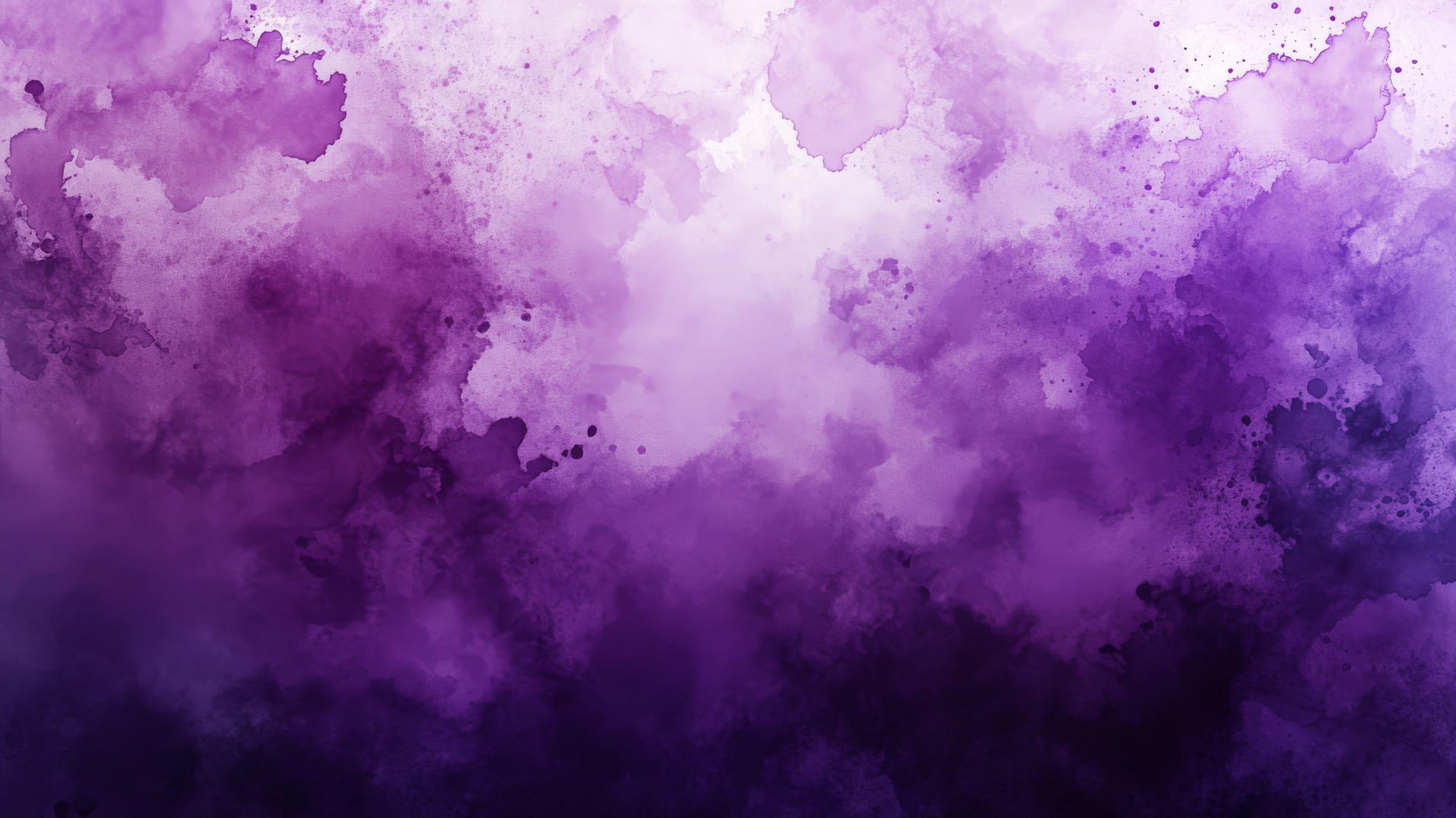 Purple wallpaper aesthetic with watercolor splashes of lavender and violet