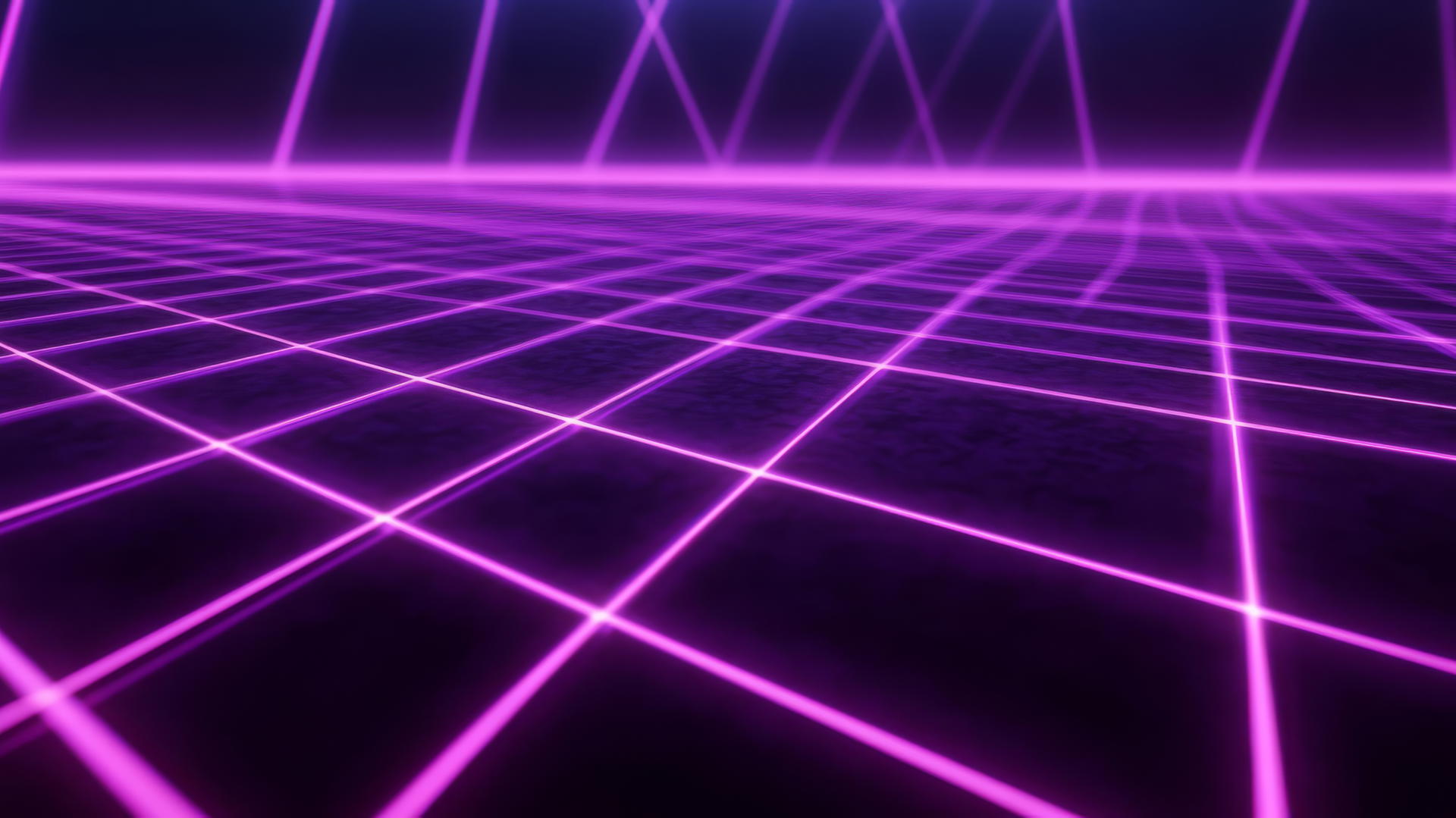 neon purple aesthetic wallpaper with a minimalist grid and glowing lines