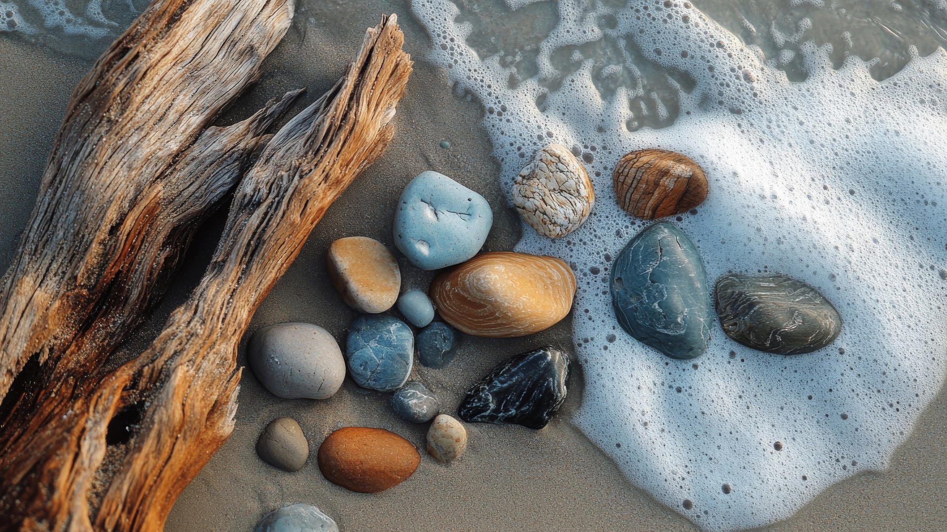 boho beach wallpaper aesthetic with natural textures