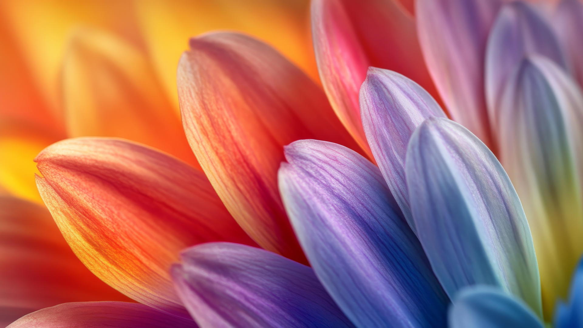 spring flowers wallpaper with vibrant colorful flower petals in soft sunlight
