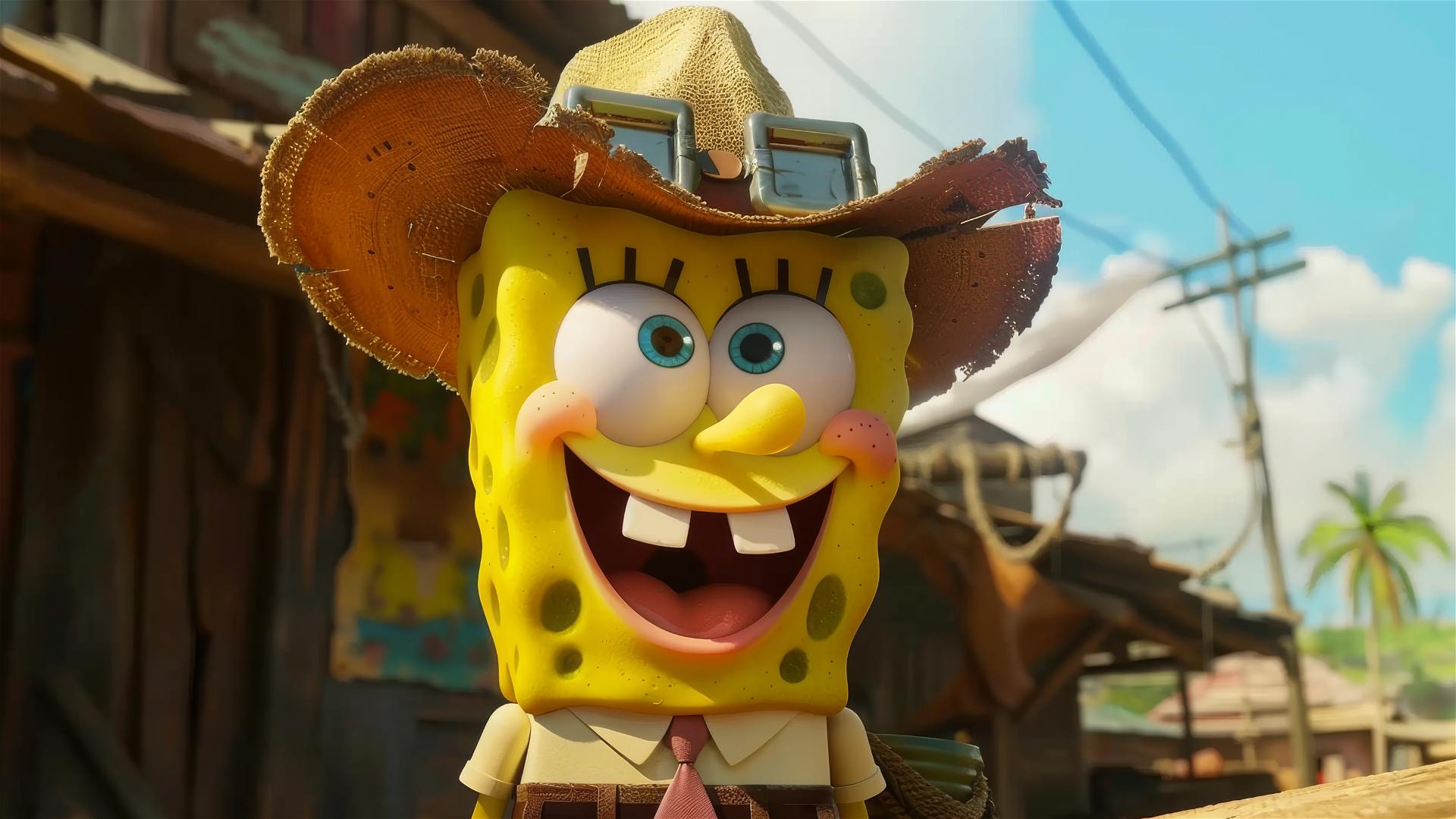 Spongebob Squarepants scene with character Burma