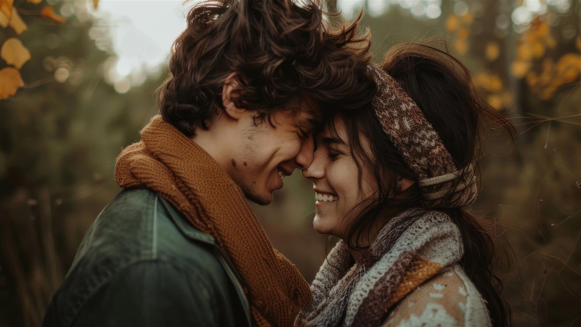 Romantic image of a couple