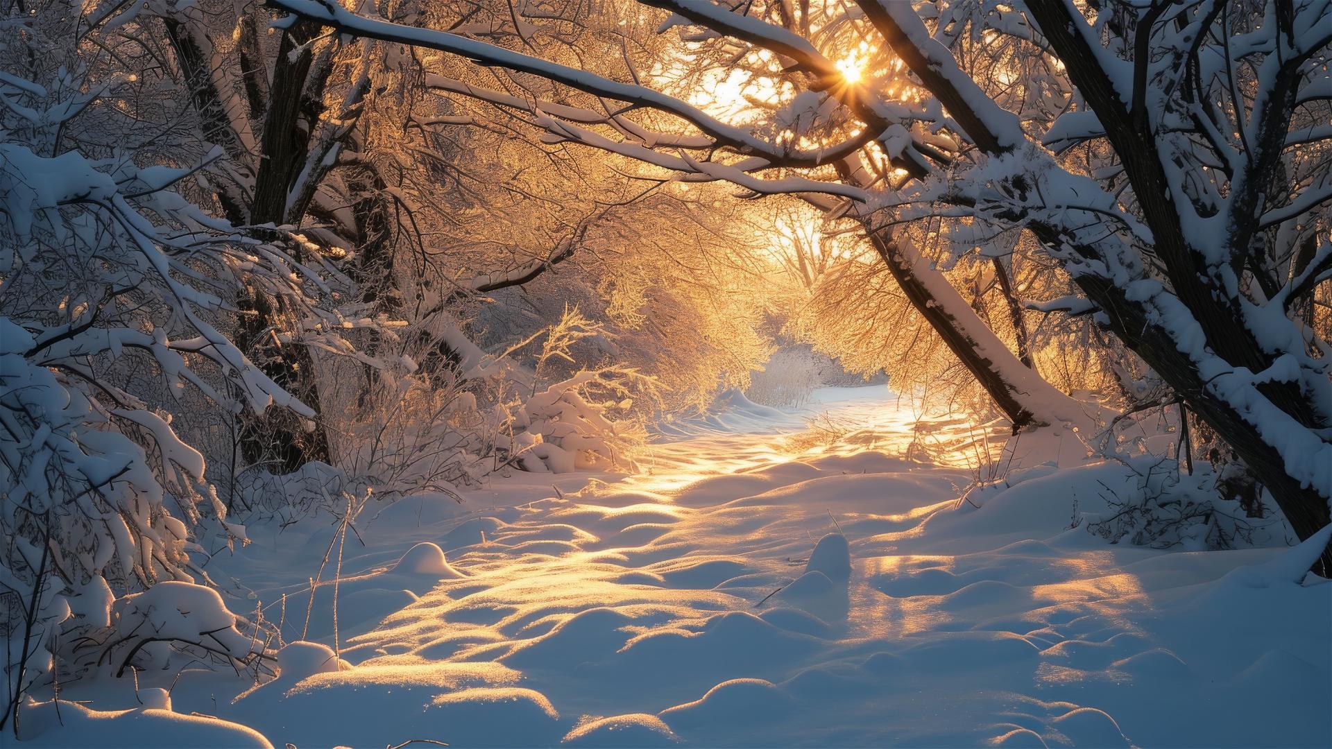 Stunning view of pristine snow