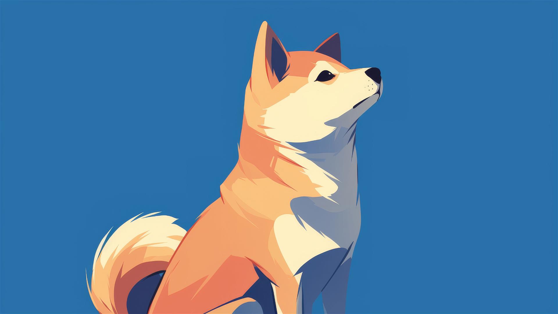 Minimalist dog design for iPhone, detailed 8K quality