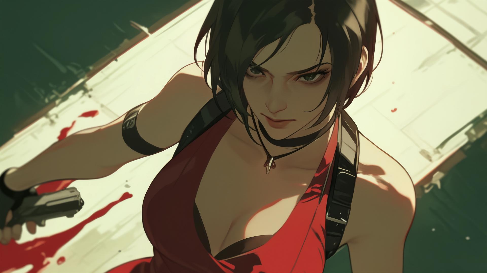 Ada Wong from Resident Evil in a detailed scene