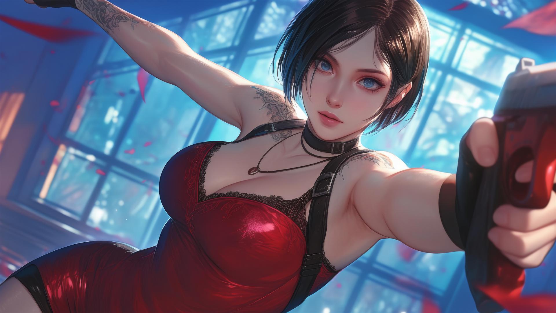 Ada Wong from Resident Evil illustration