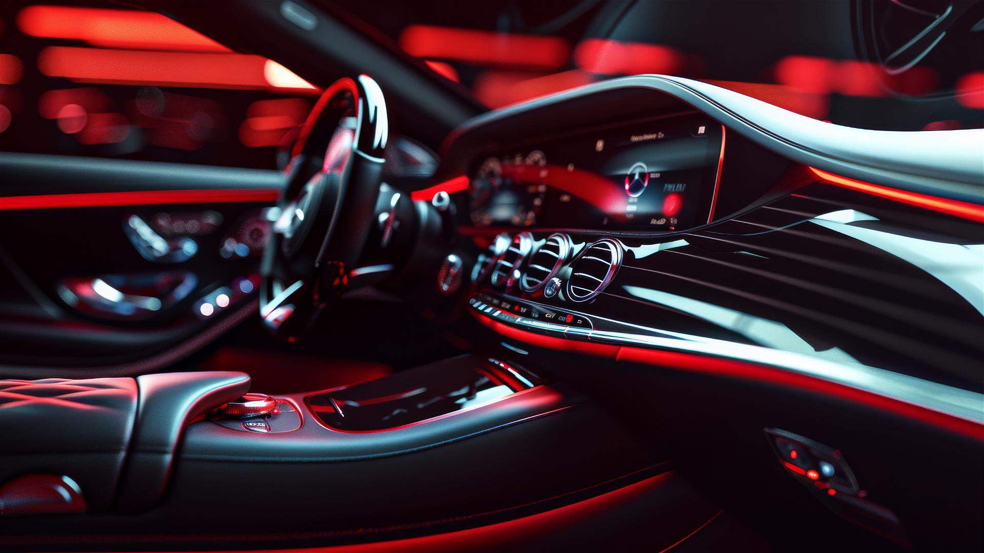 Close-up of Mercedes-Maybach S-Class 580 interior, captured by Jesse Alexander.