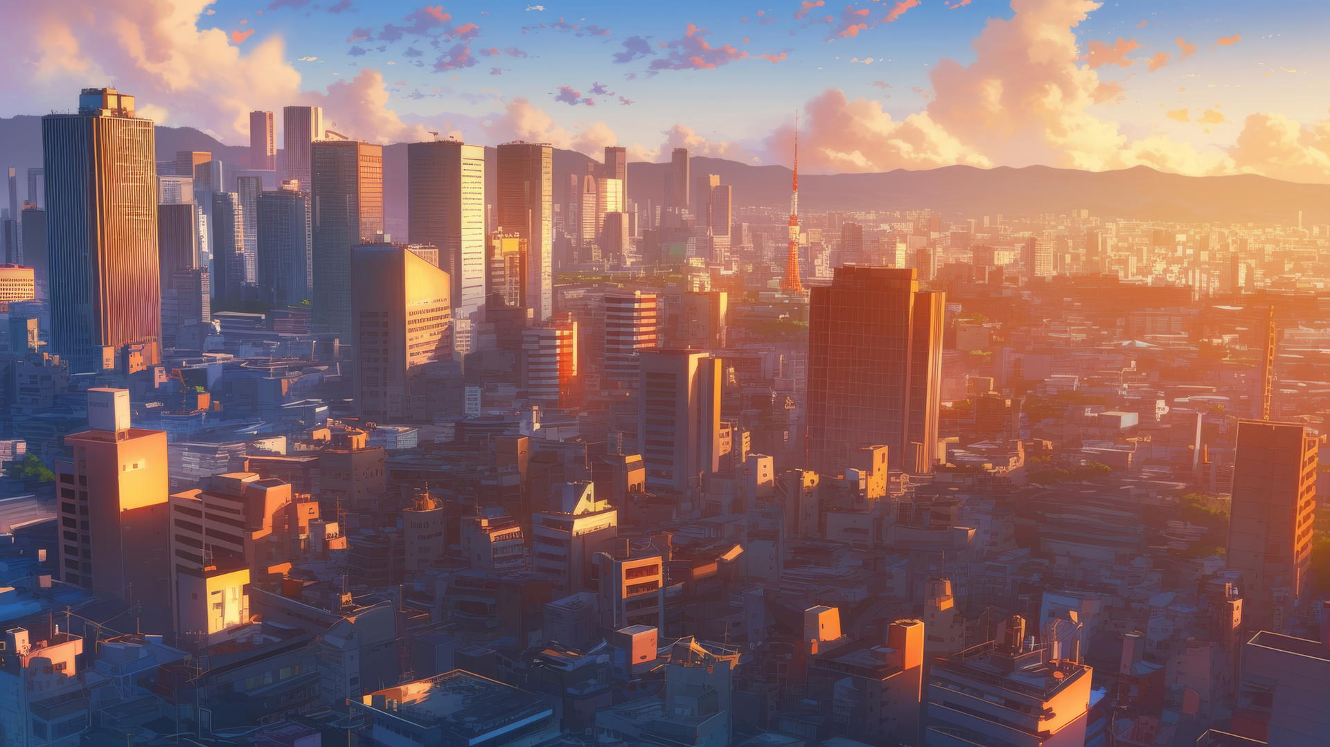 cool wallpapers 4k vibrant cityscape at sunset