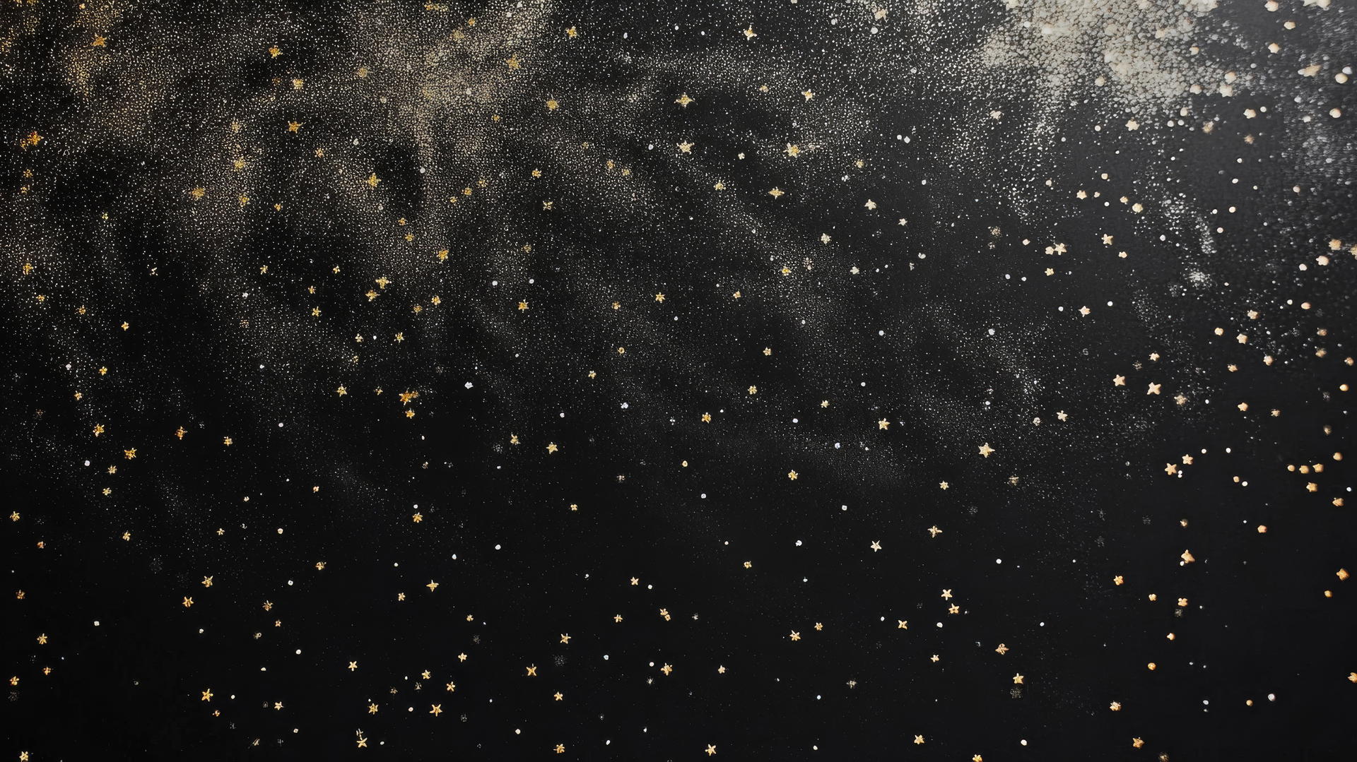black wallpaper for girls with shimmering stars and glitter effect
