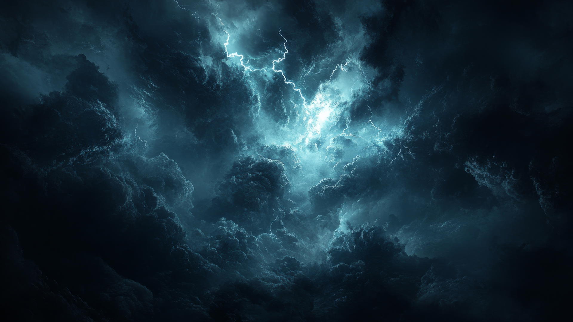 aesthetic black wallpaper with stormy sky and lightning