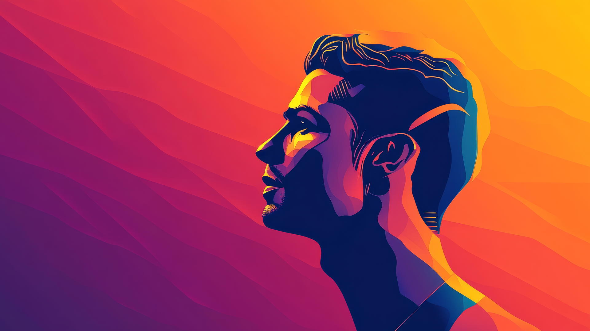 cristiano ronaldo wallpaper 4k, abstract shapes and lines silhouette, sleek modern colors