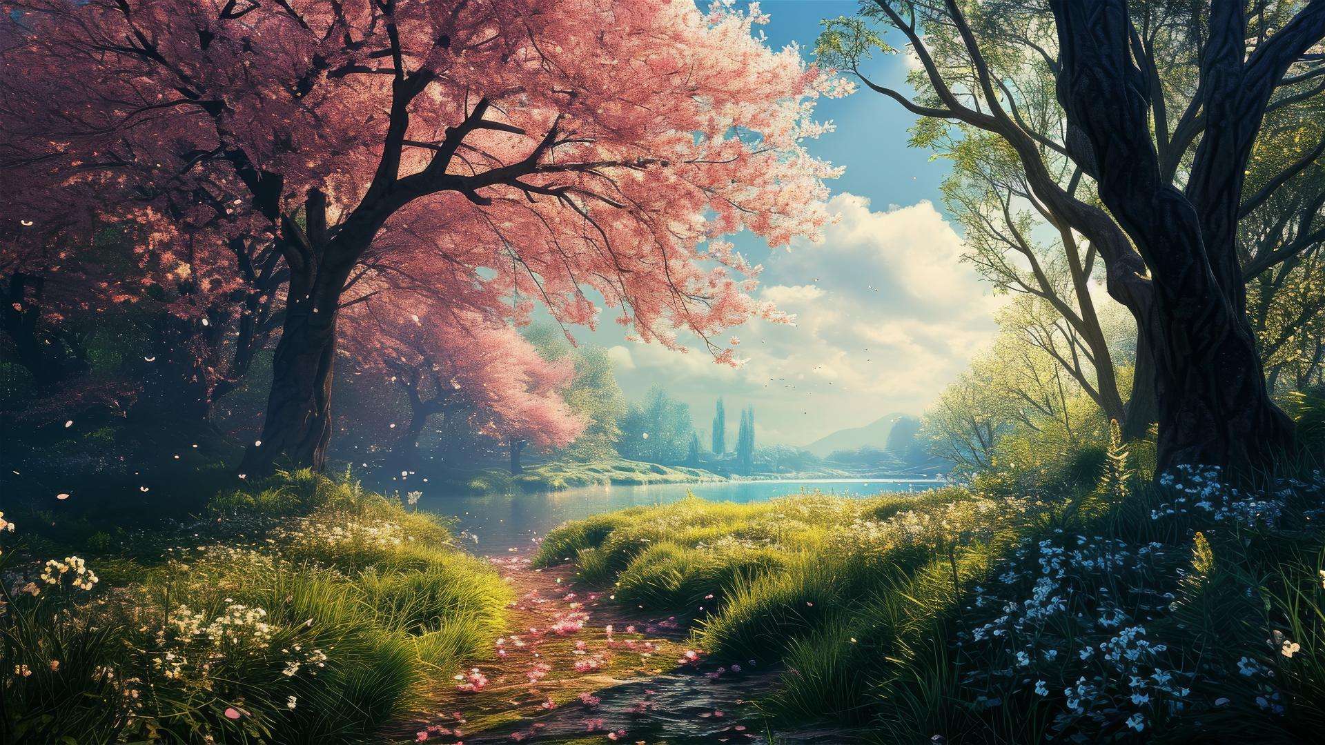 Breathtaking natural landscape with vibrant colors