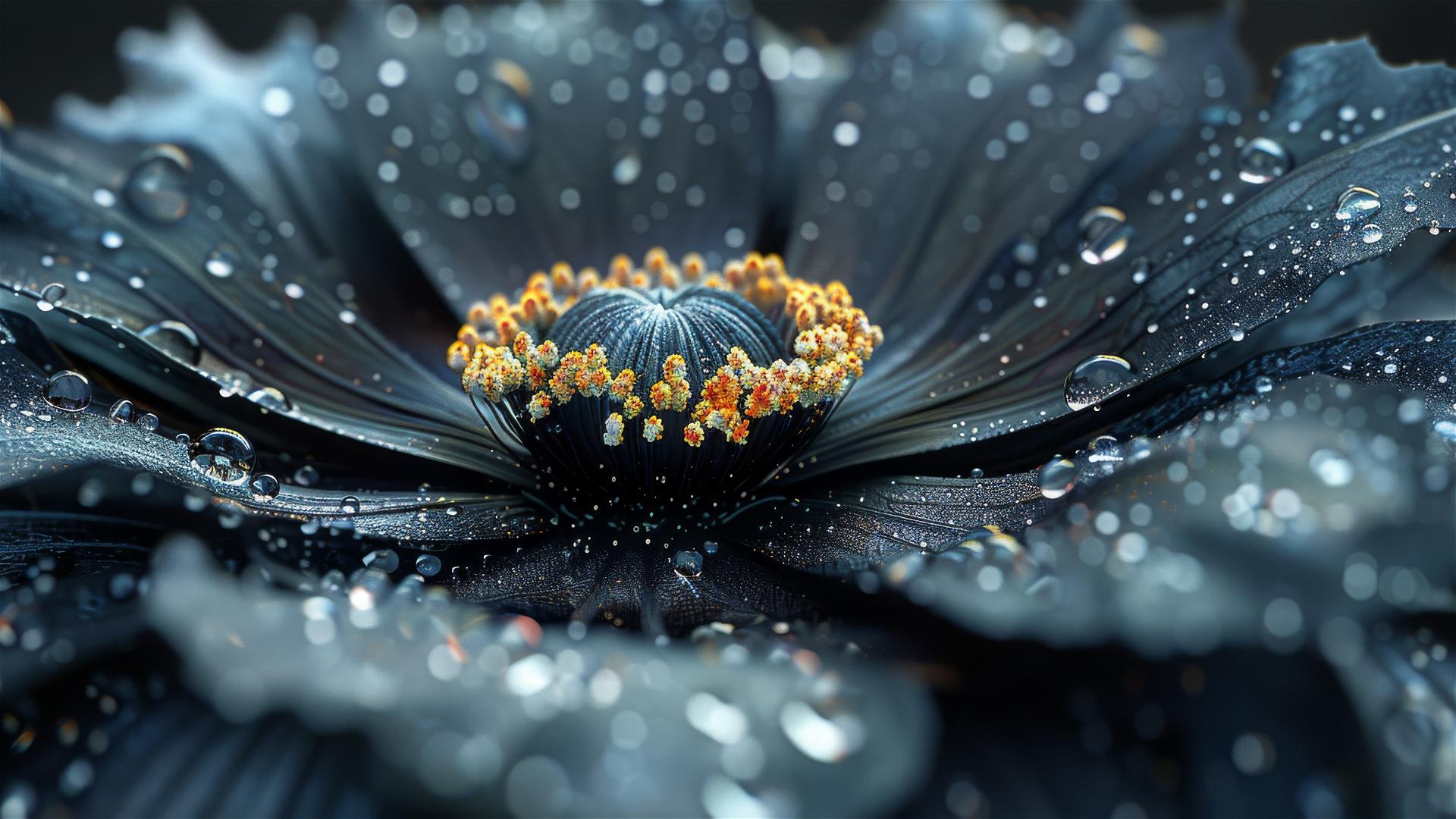 Fairypunk and ferrofluid art inspired by Finnian MacManus, Koloman Moser, and Tim Flach
