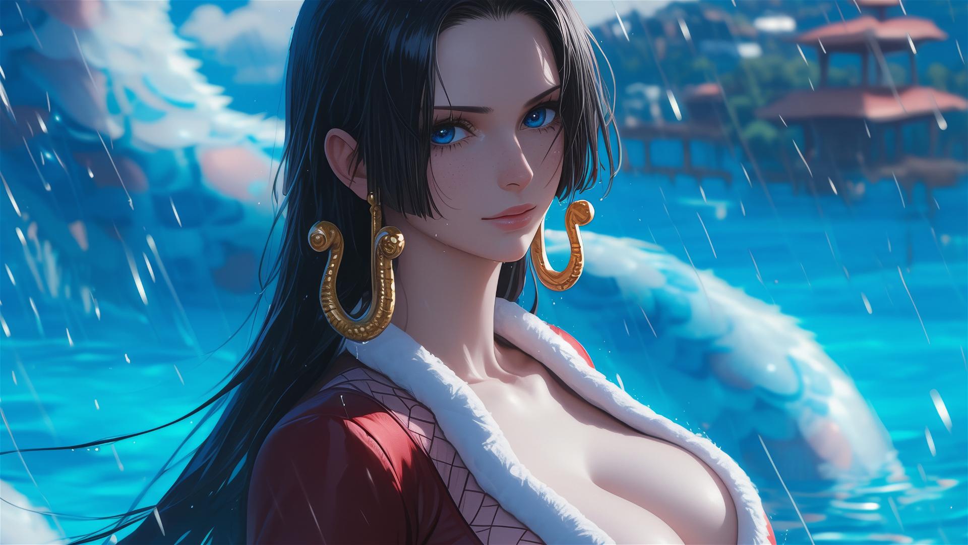 Boa Hancock from One Piece in a dynamic pose
