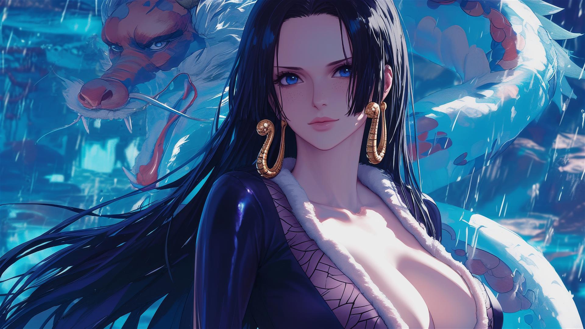 Illustration of Boa Hancock from One Piece