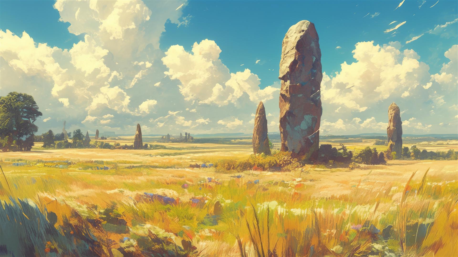 Melodic wind through flutes in harmonic plains