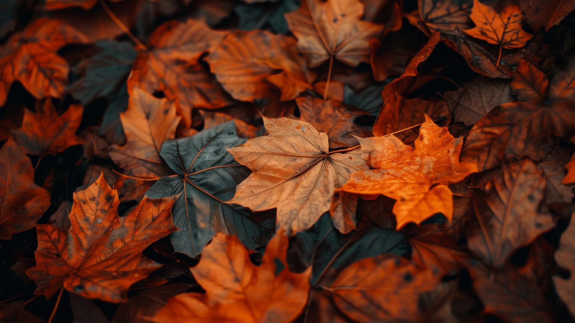 Aesthetic autumn background in 4K resolution