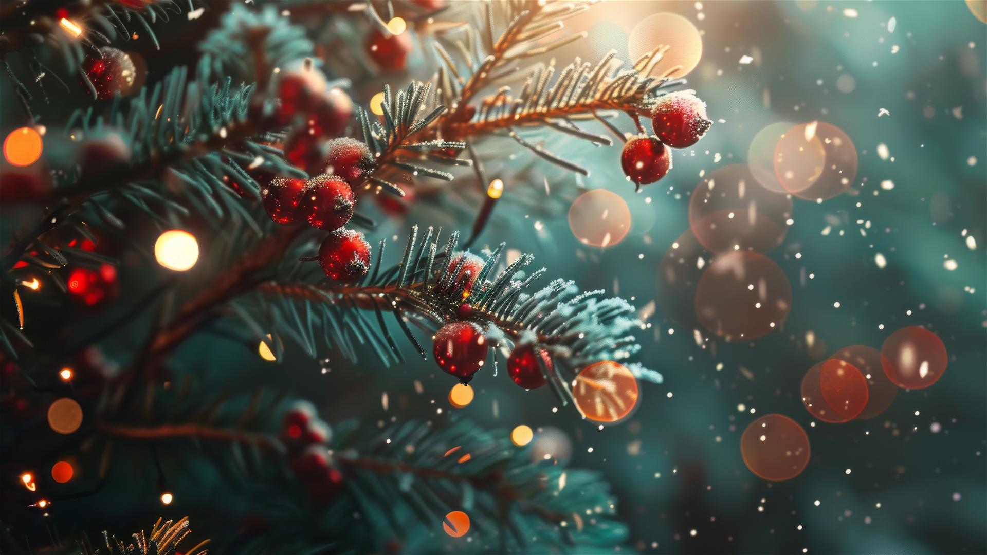 Christmas themed wallpaper with festive elements, designed for iPhone.