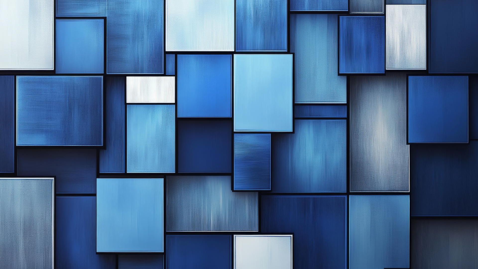 wallpaper blue with abstract color blocks in various shades of blue