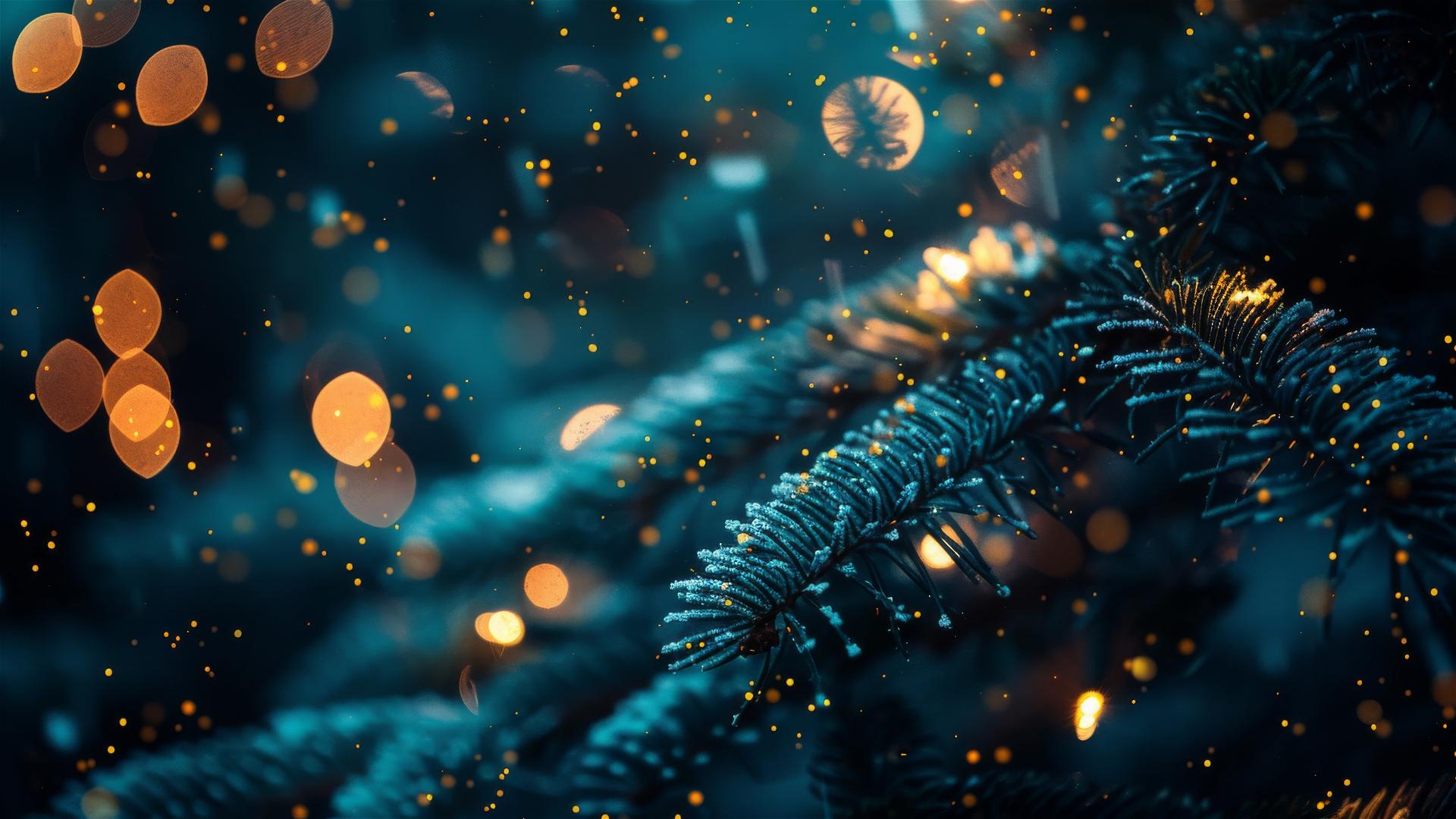Festive Christmas background with holiday elements